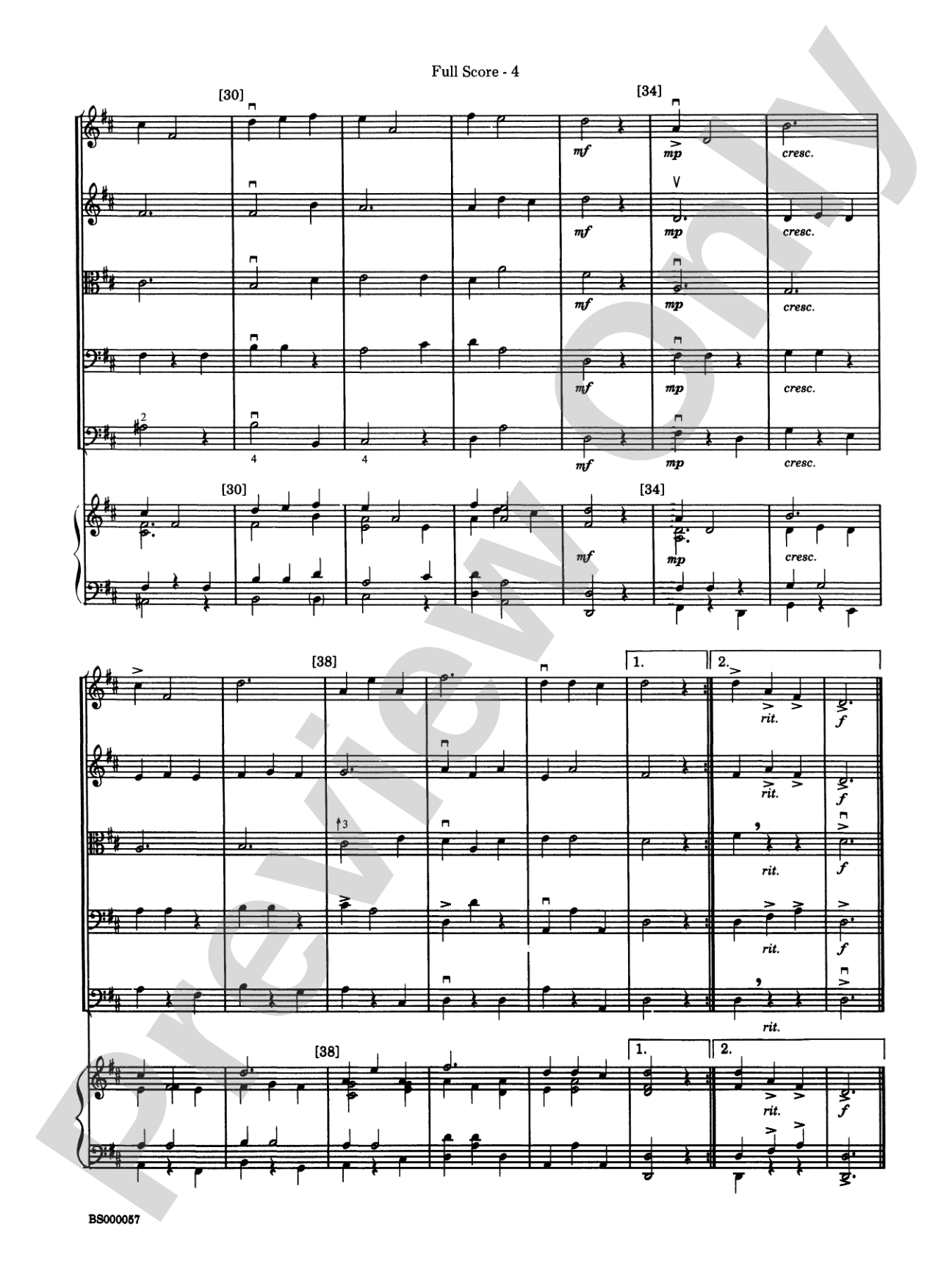 Viva Vivaldi: String Orchestra Conductor Score & Parts