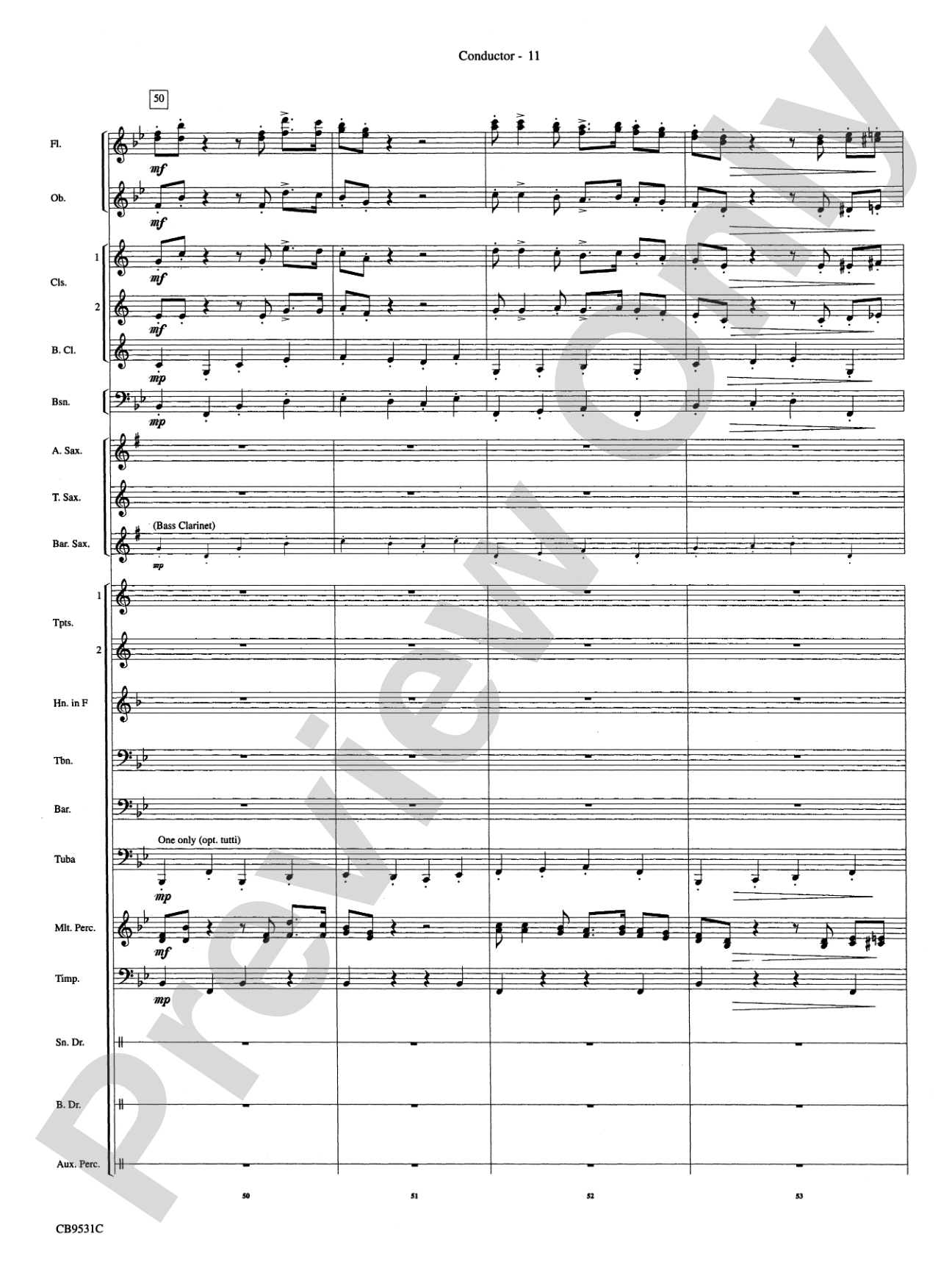 The Great Escape March: Concert Band Conductor Score & Parts