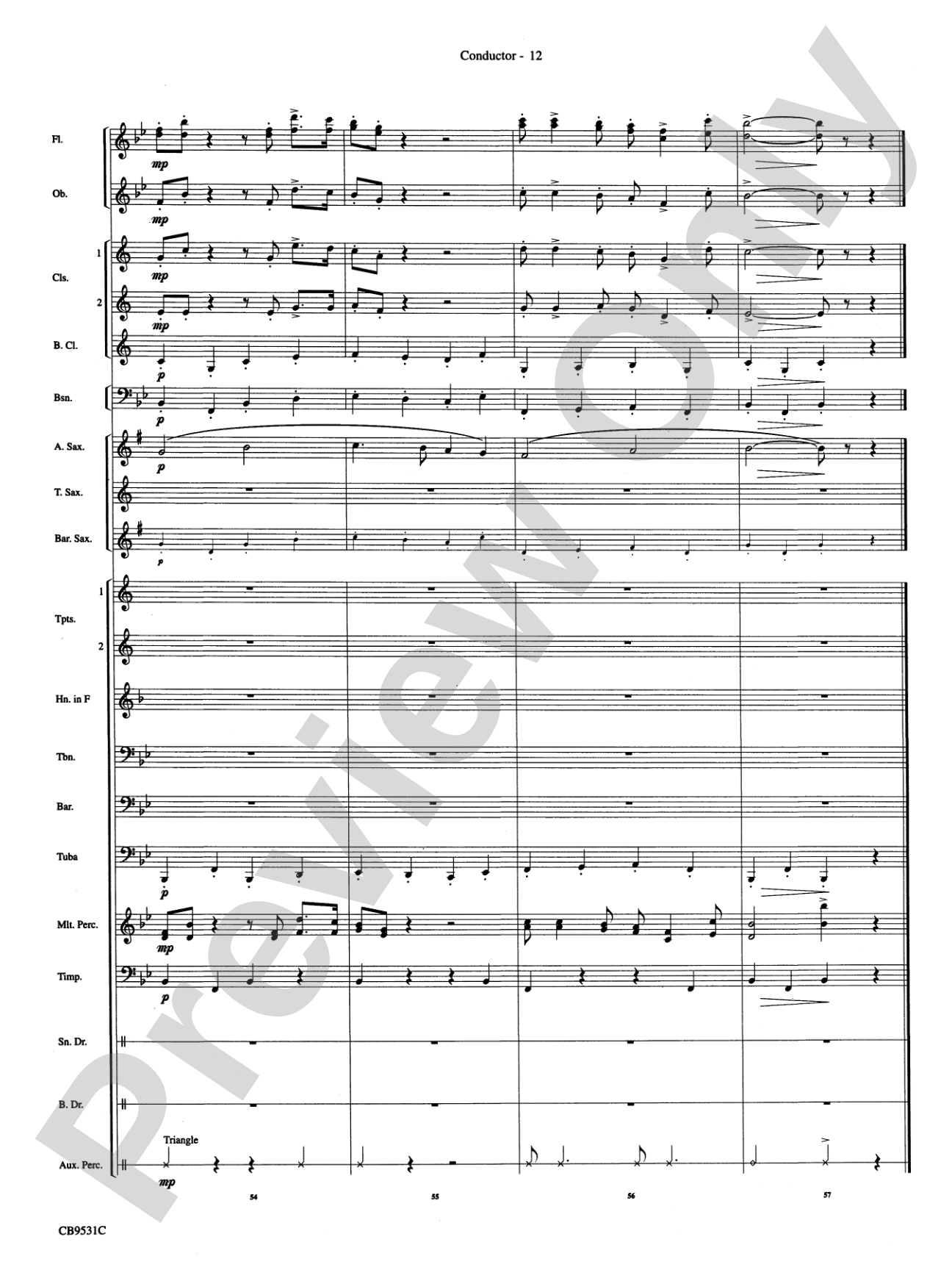 The Great Escape March: Concert Band Conductor Score & Parts