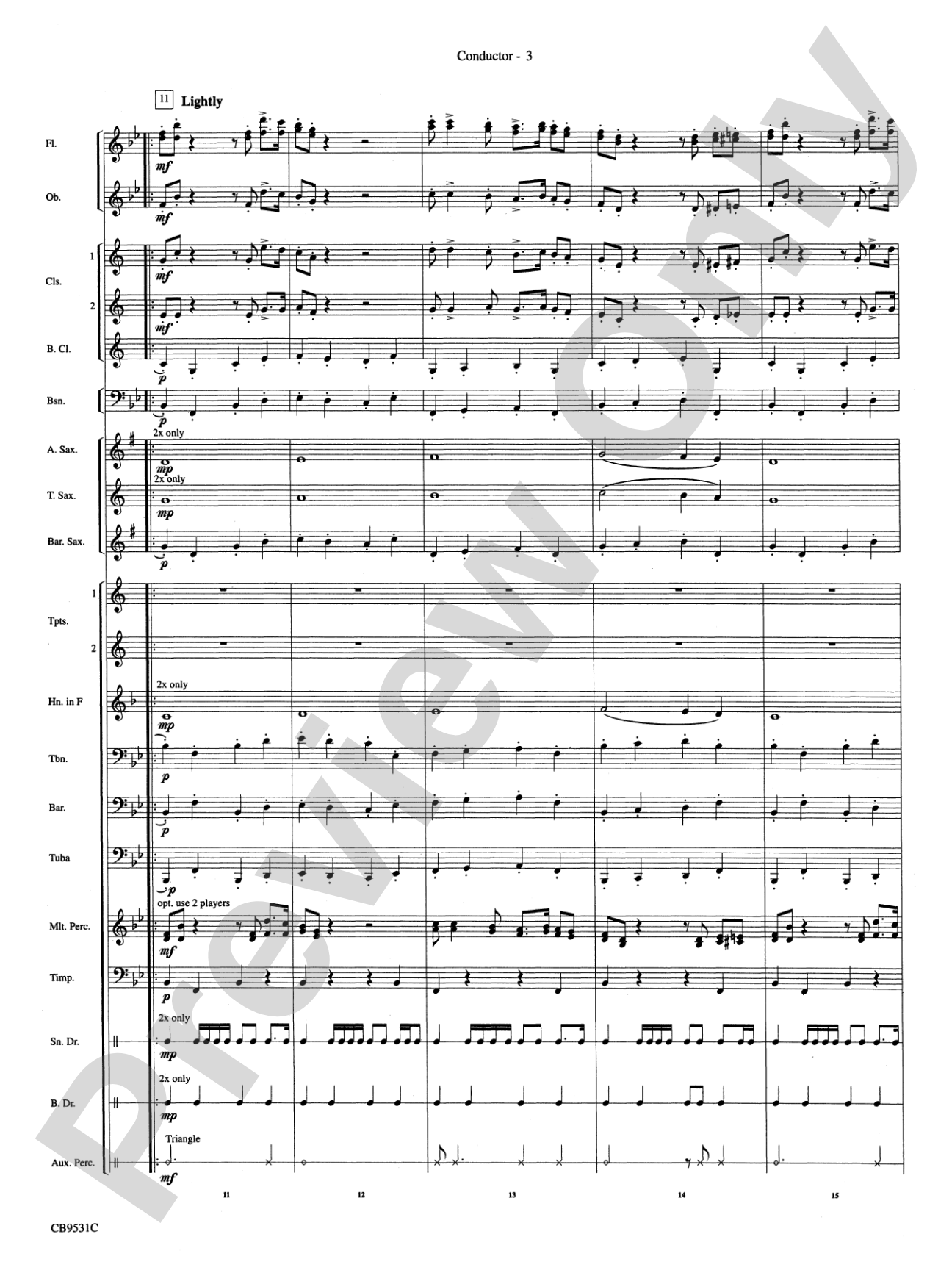 The Great Escape March: Concert Band Conductor Score & Parts