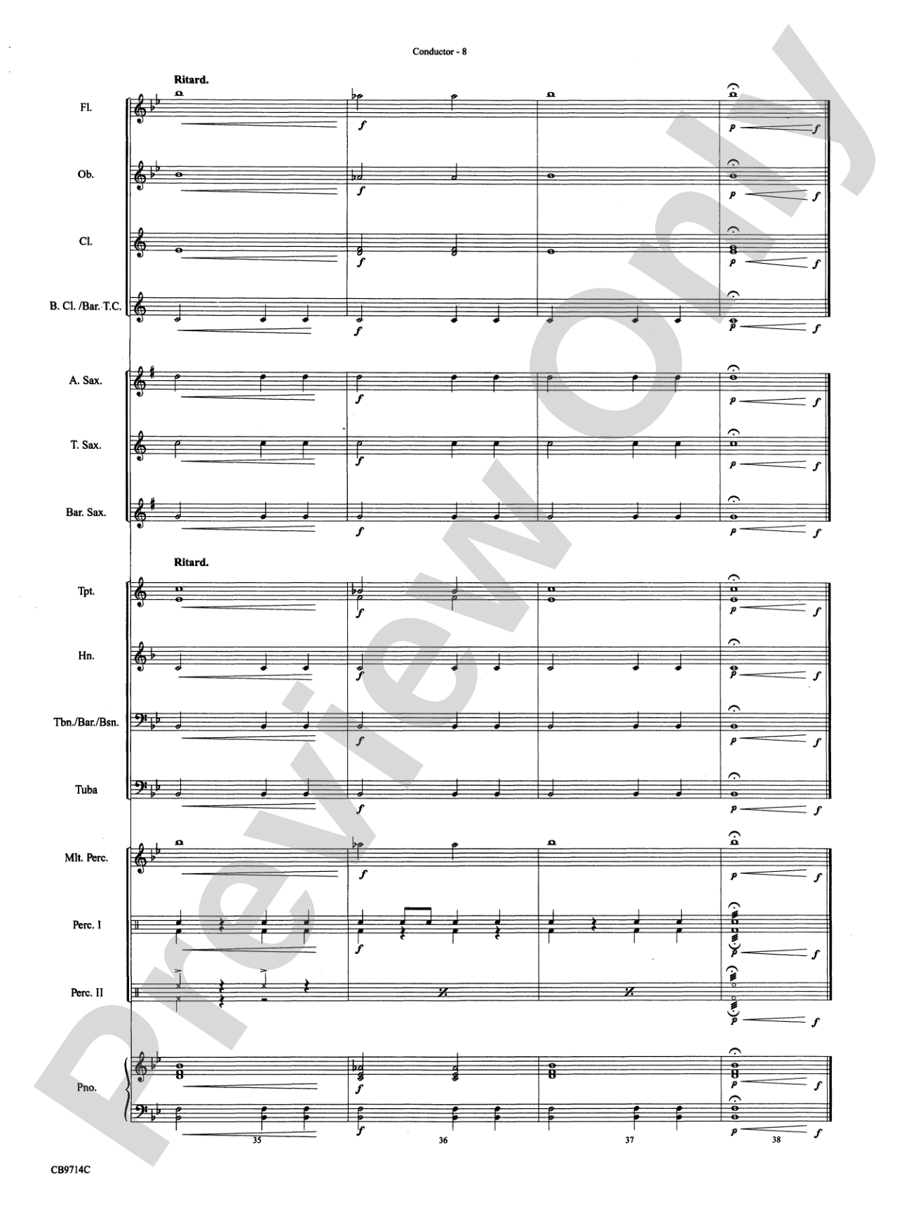 The Little Drummer Boy: Concert Band Conductor Score & Parts