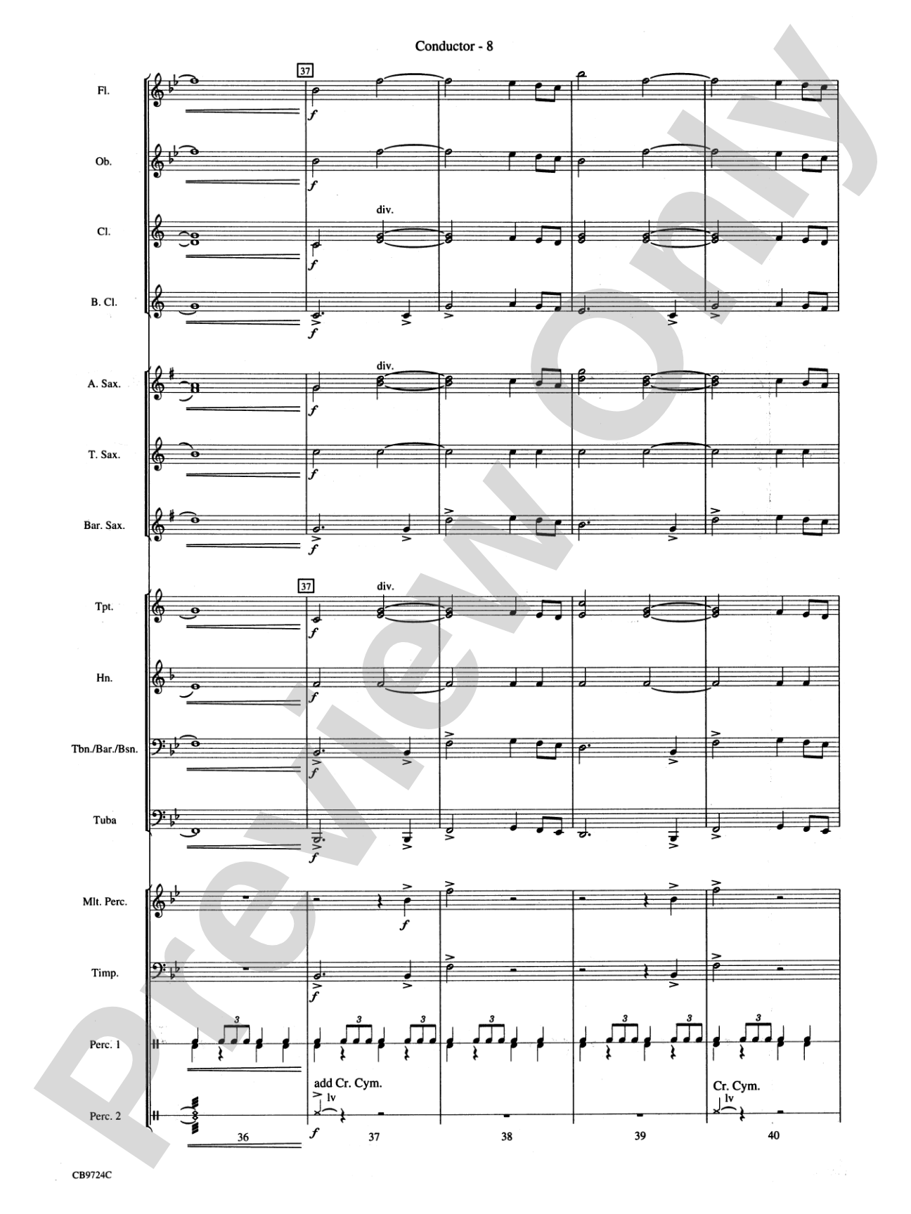 Star Wars® Main Theme: Concert Band Conductor Score & Parts