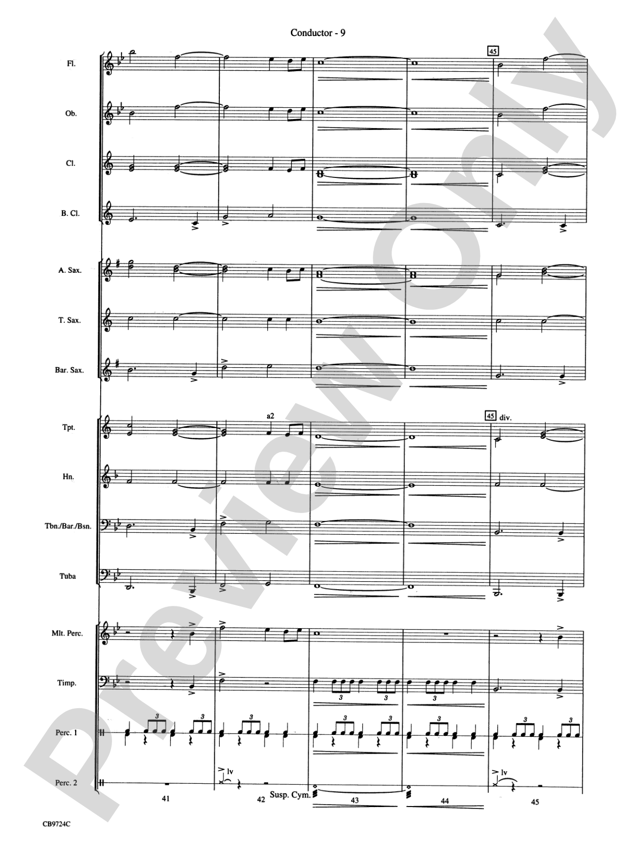 Star Wars® Main Theme: Concert Band Conductor Score & Parts