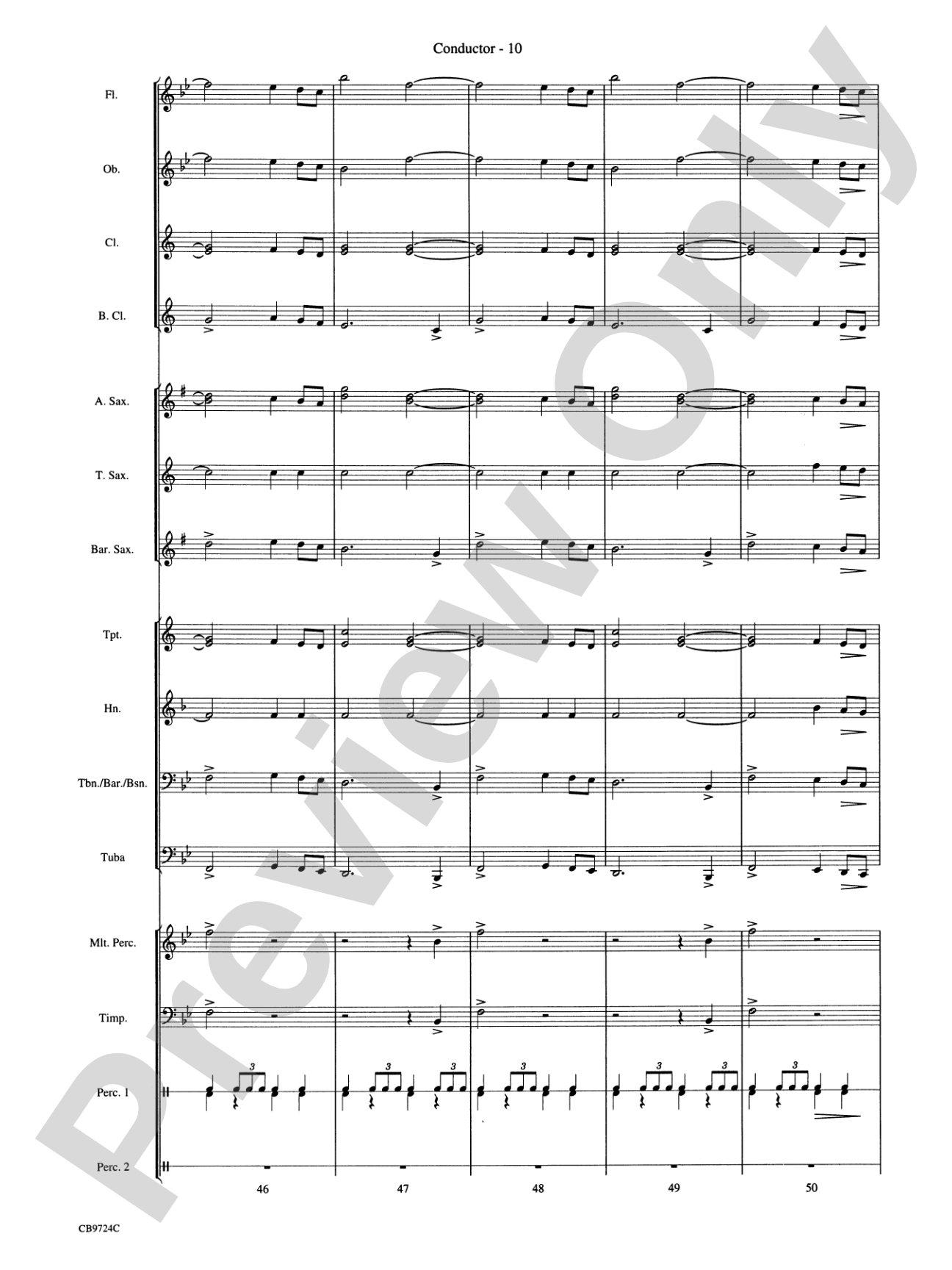 Star Wars® Main Theme: Concert Band Conductor Score & Parts