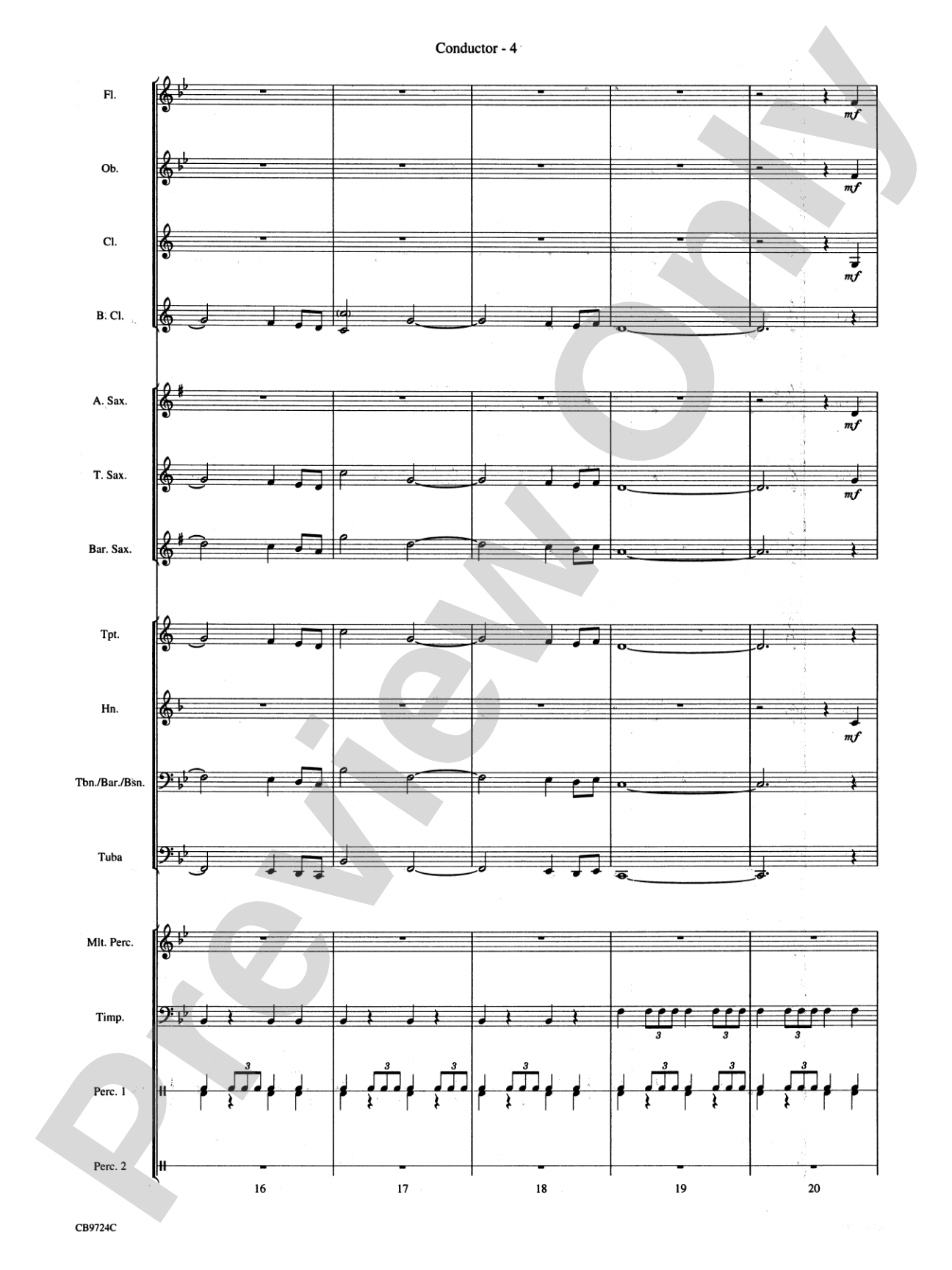 Star Wars® Main Theme: Concert Band Conductor Score & Parts
