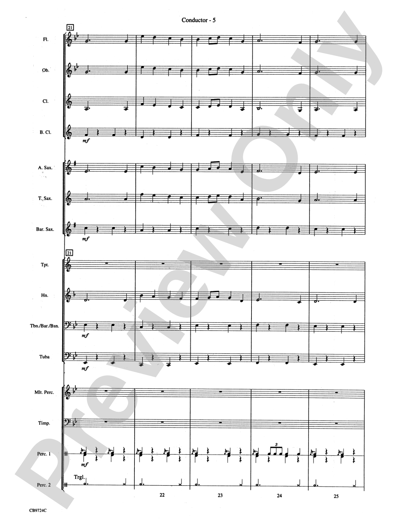 Star Wars® Main Theme: Concert Band Conductor Score & Parts