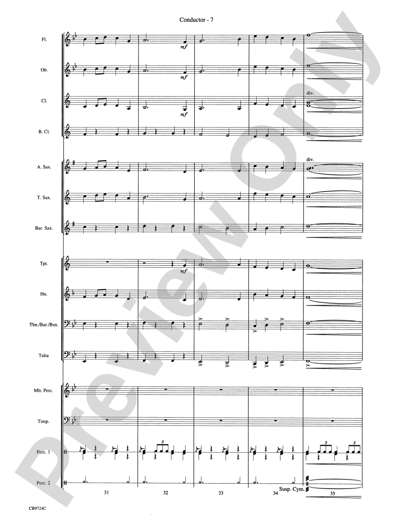 Star Wars® Main Theme: Concert Band Conductor Score & Parts