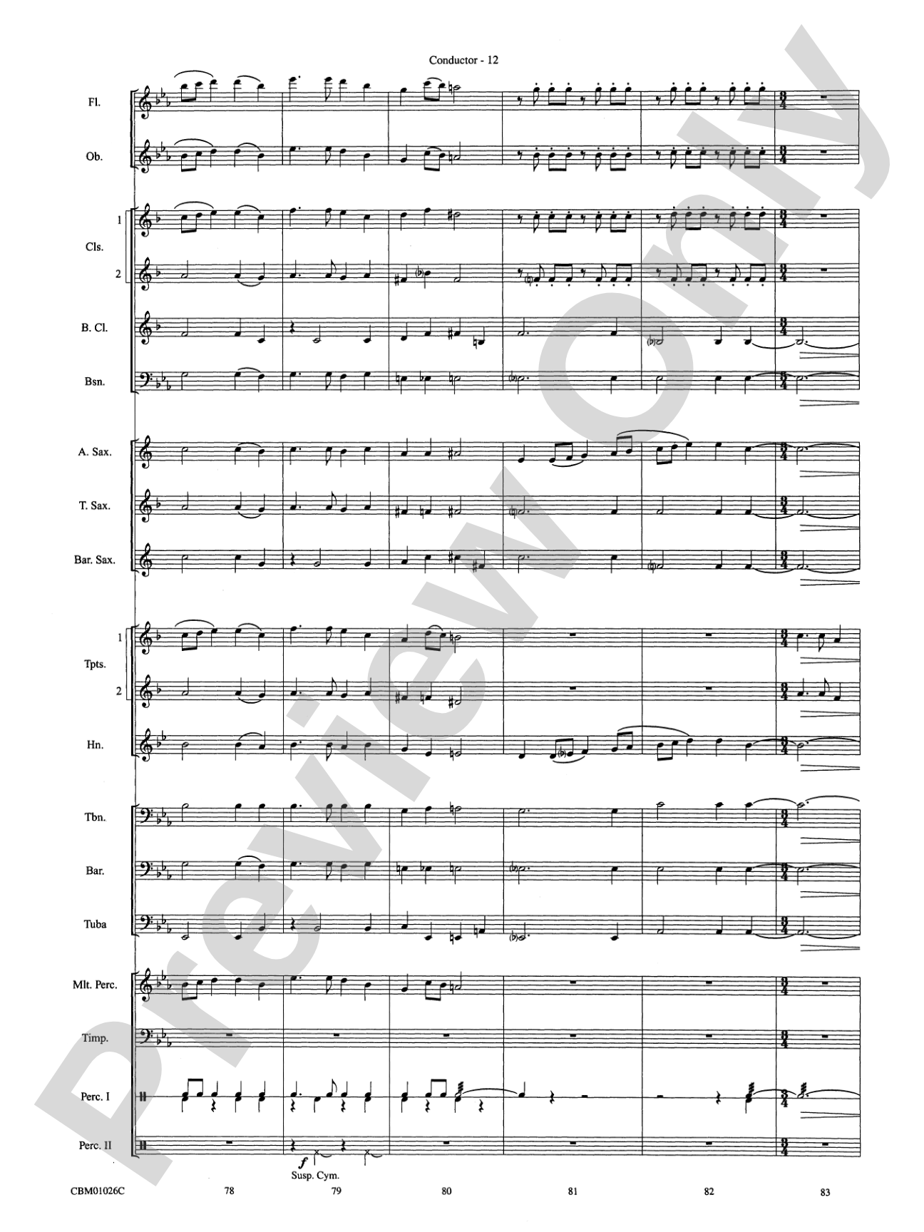 Harry Potter, Highlights from: Concert Band Conductor Score & Parts