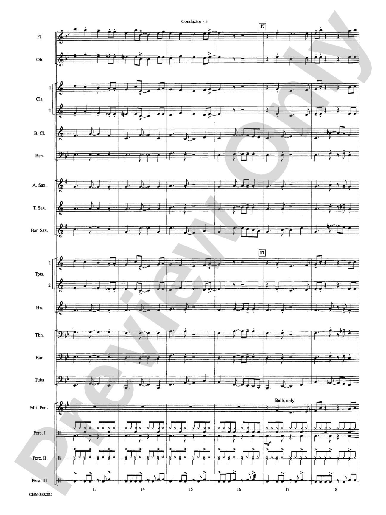 Frosty's Caribbean Holiday: Concert Band Conductor Score & Parts