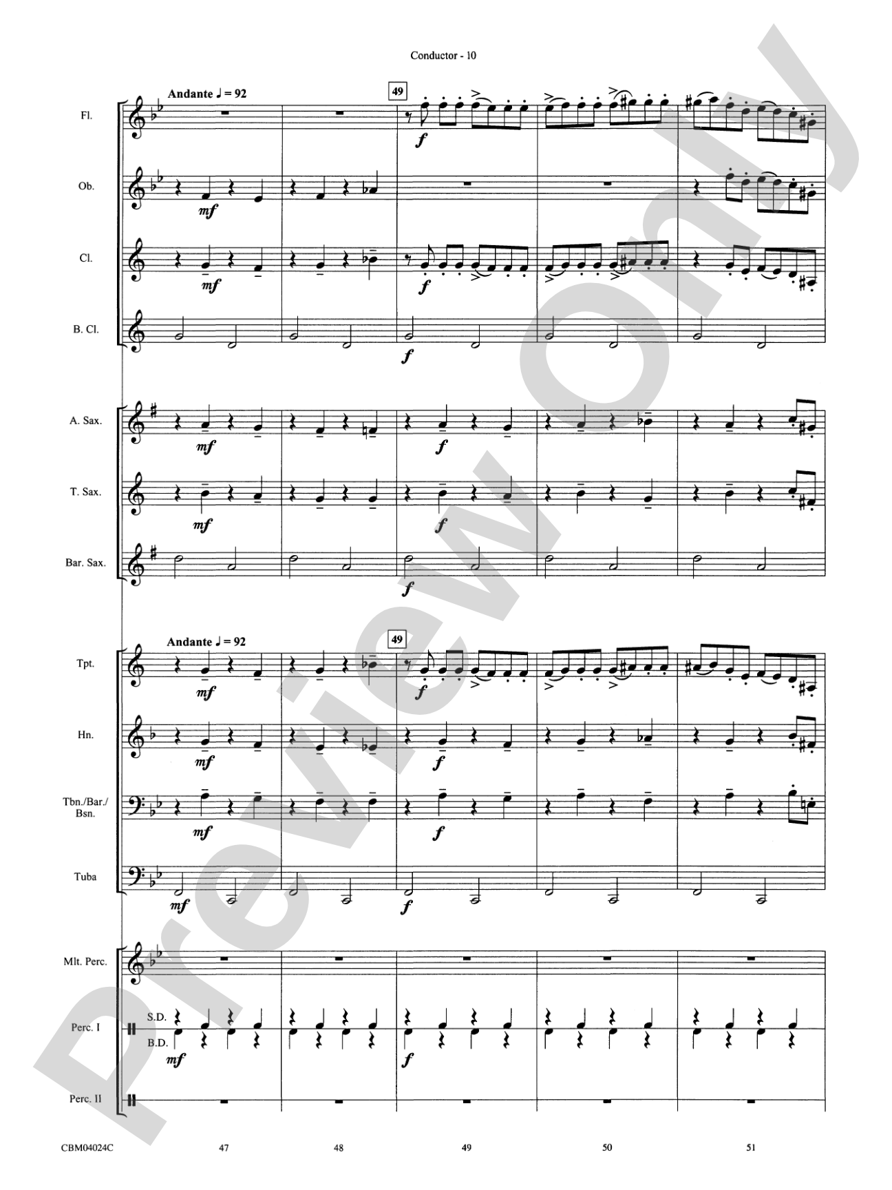 Rhapsody in Blue™: Concert Band Conductor Score & Parts