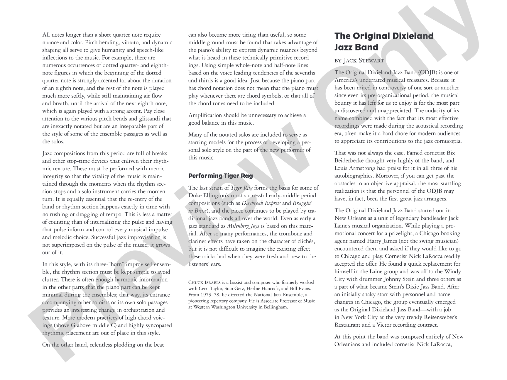 Tiger Rag (Hold That Tiger): Jazz Ensemble Conductor Score & Parts