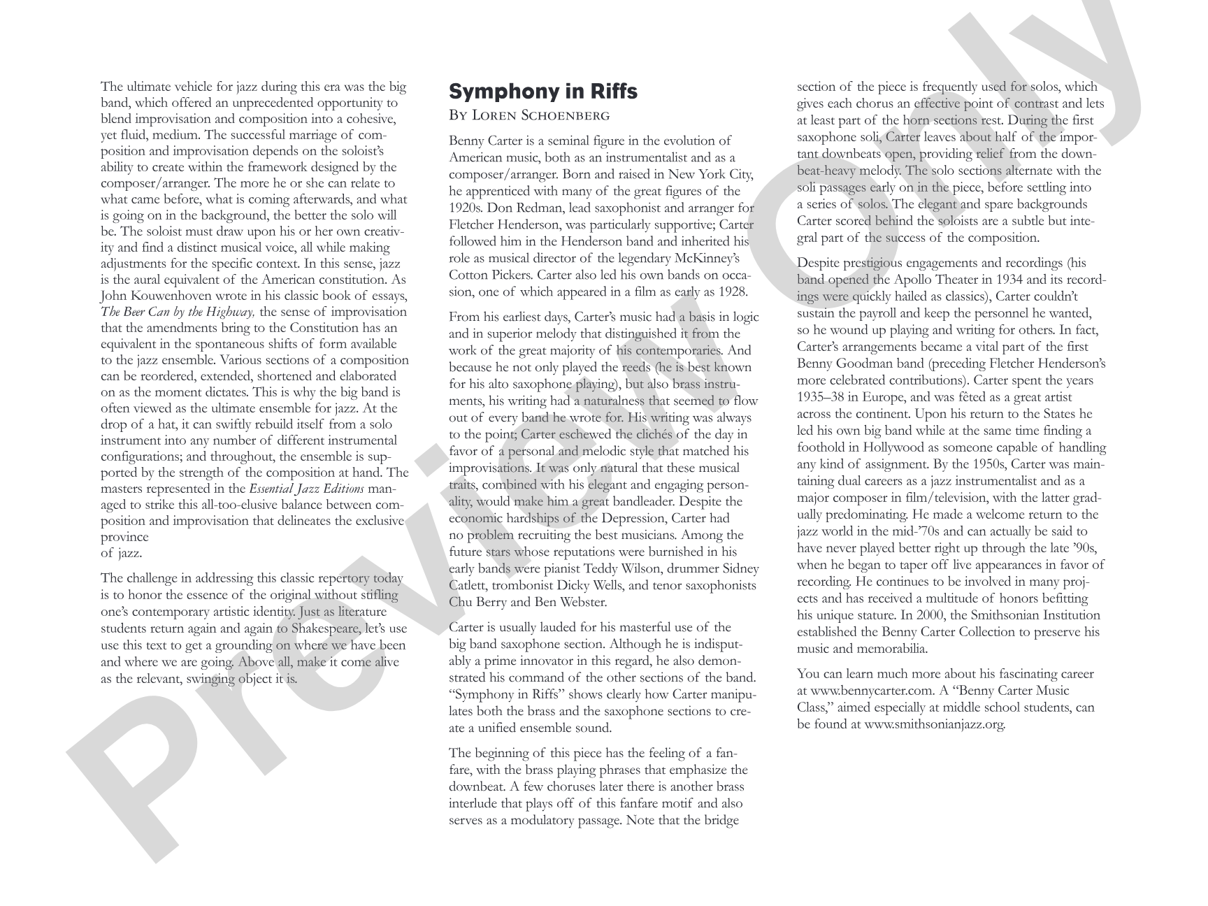 Symphony in Riffs: Jazz Ensemble Conductor Score & Parts