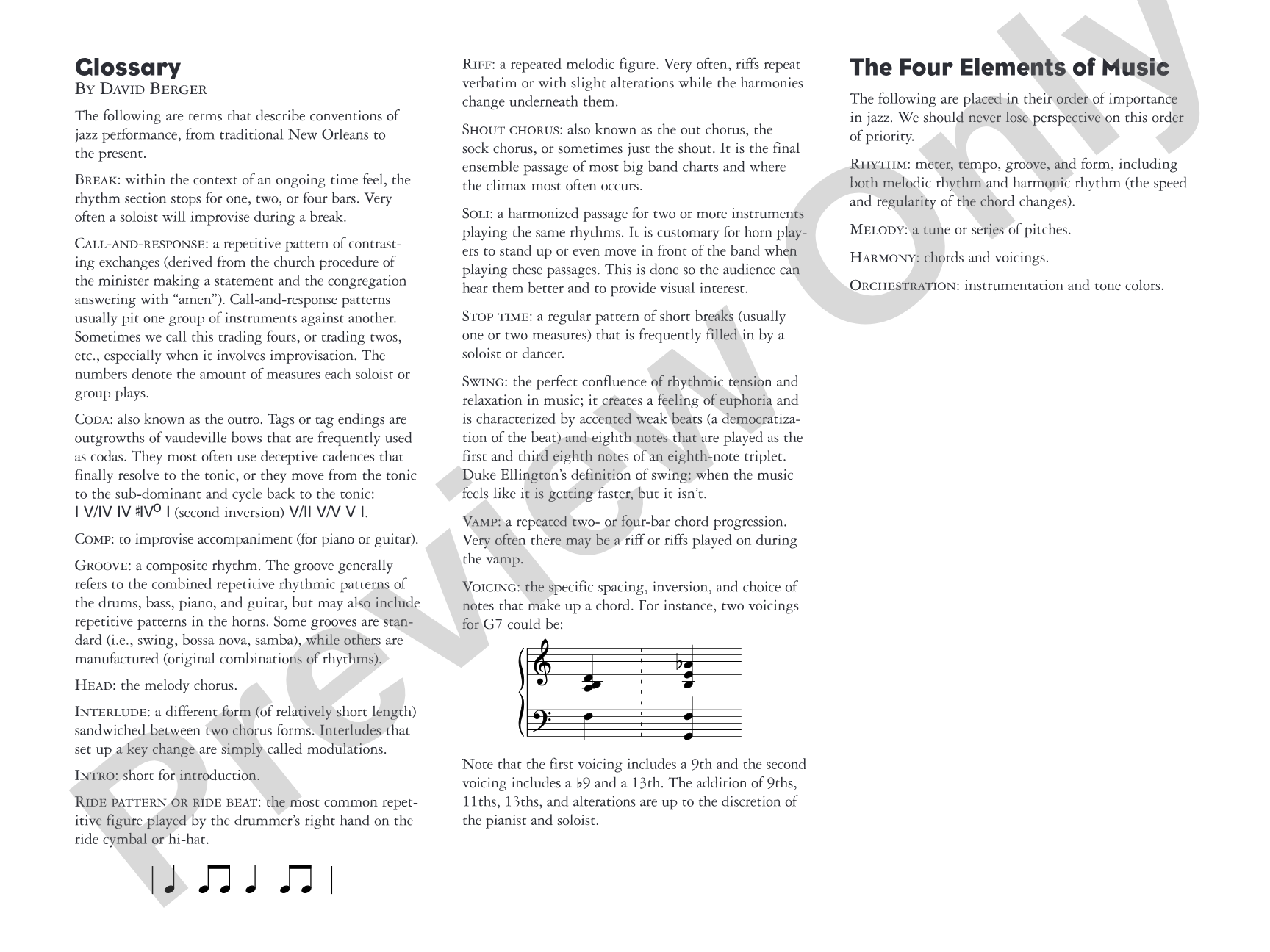 Avalon: Jazz Ensemble Conductor Score & Parts