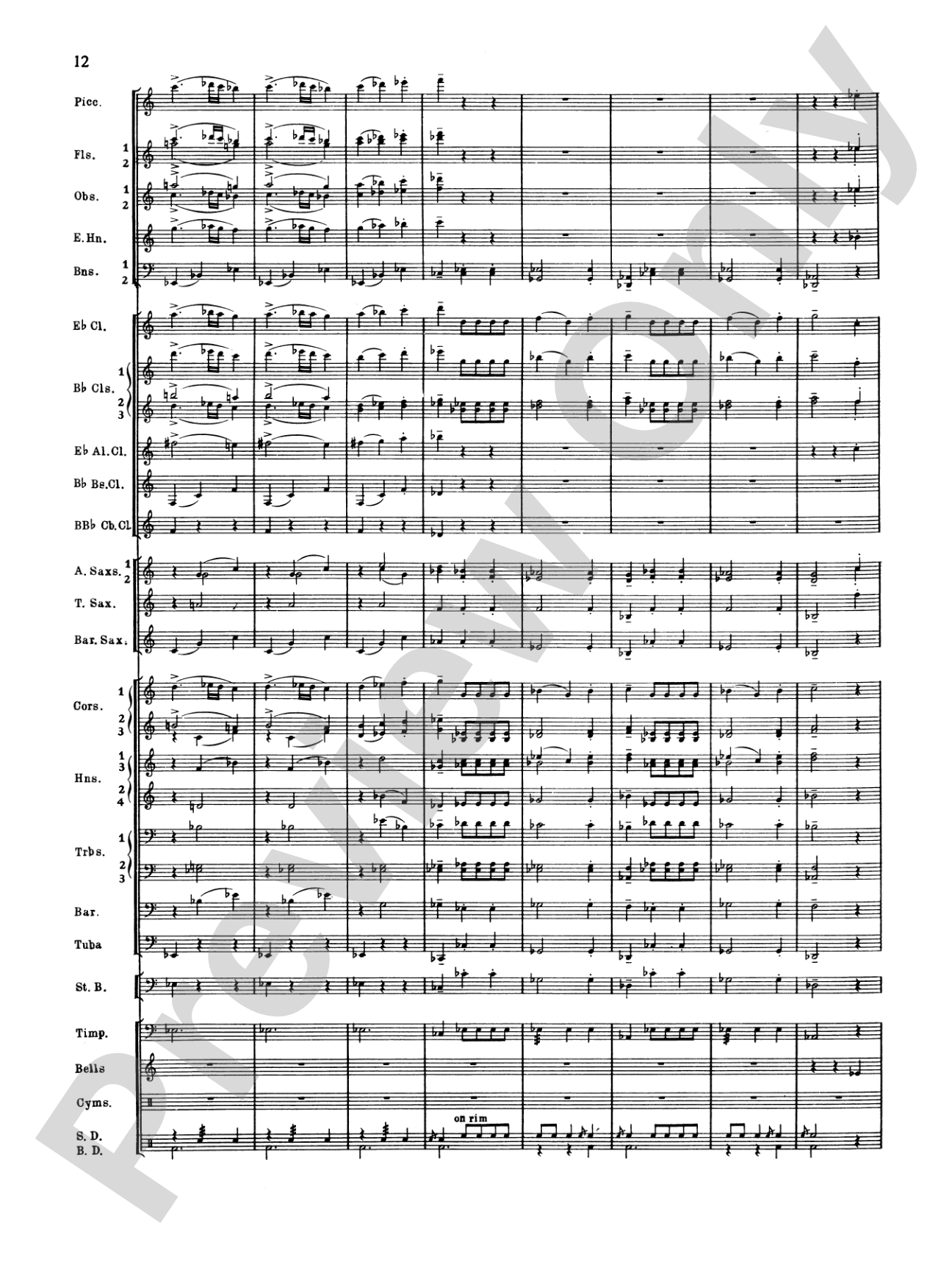 Symphonic Dance No. 2: Score