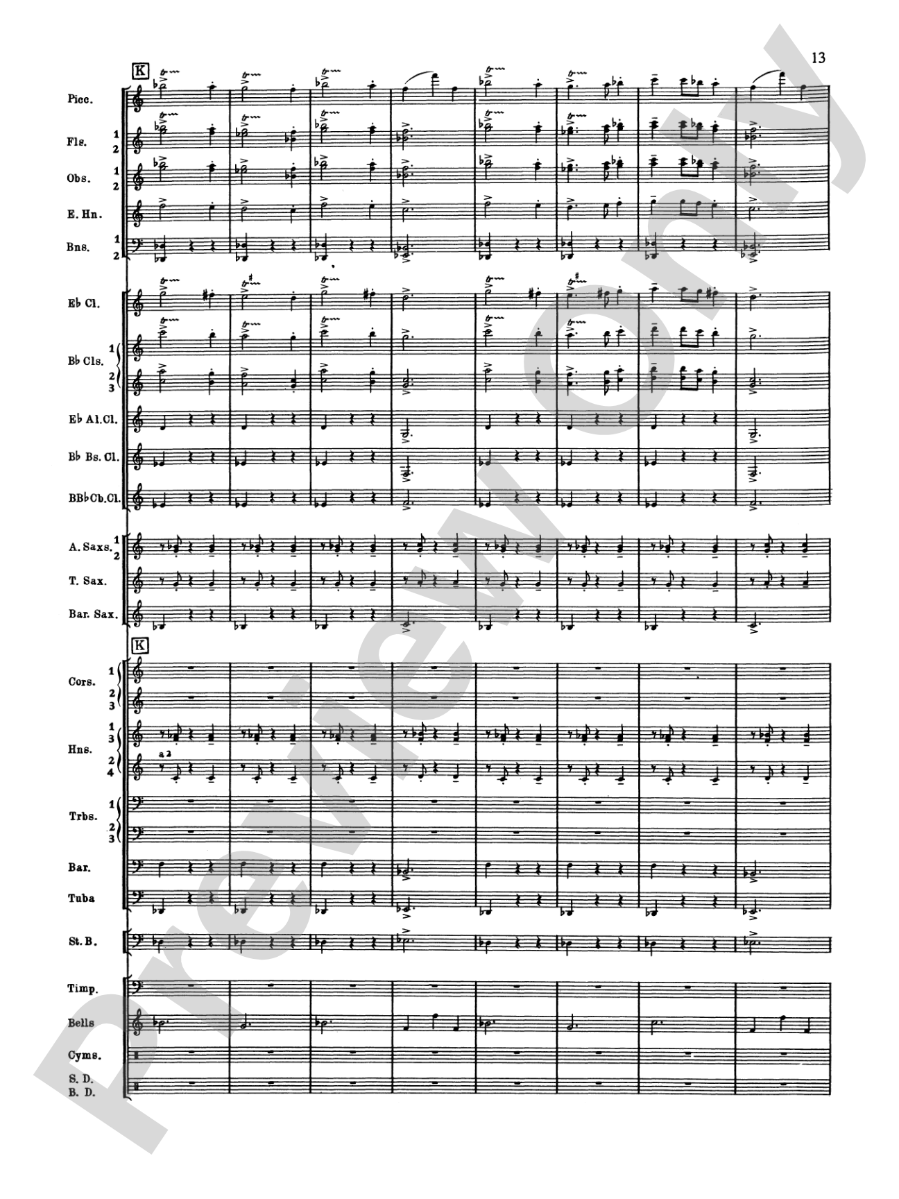 Symphonic Dance No. 2: Score