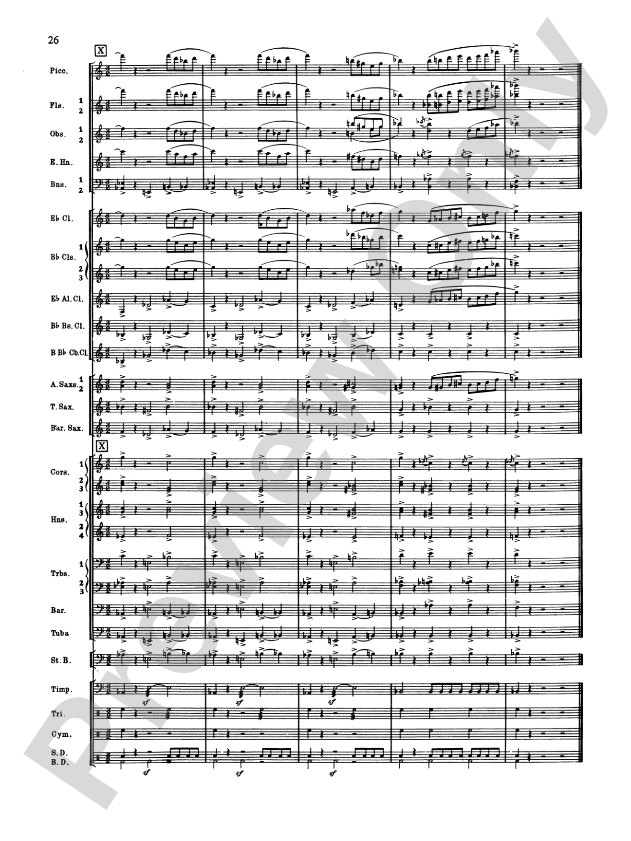 Symphonic Dance No. 2: Score