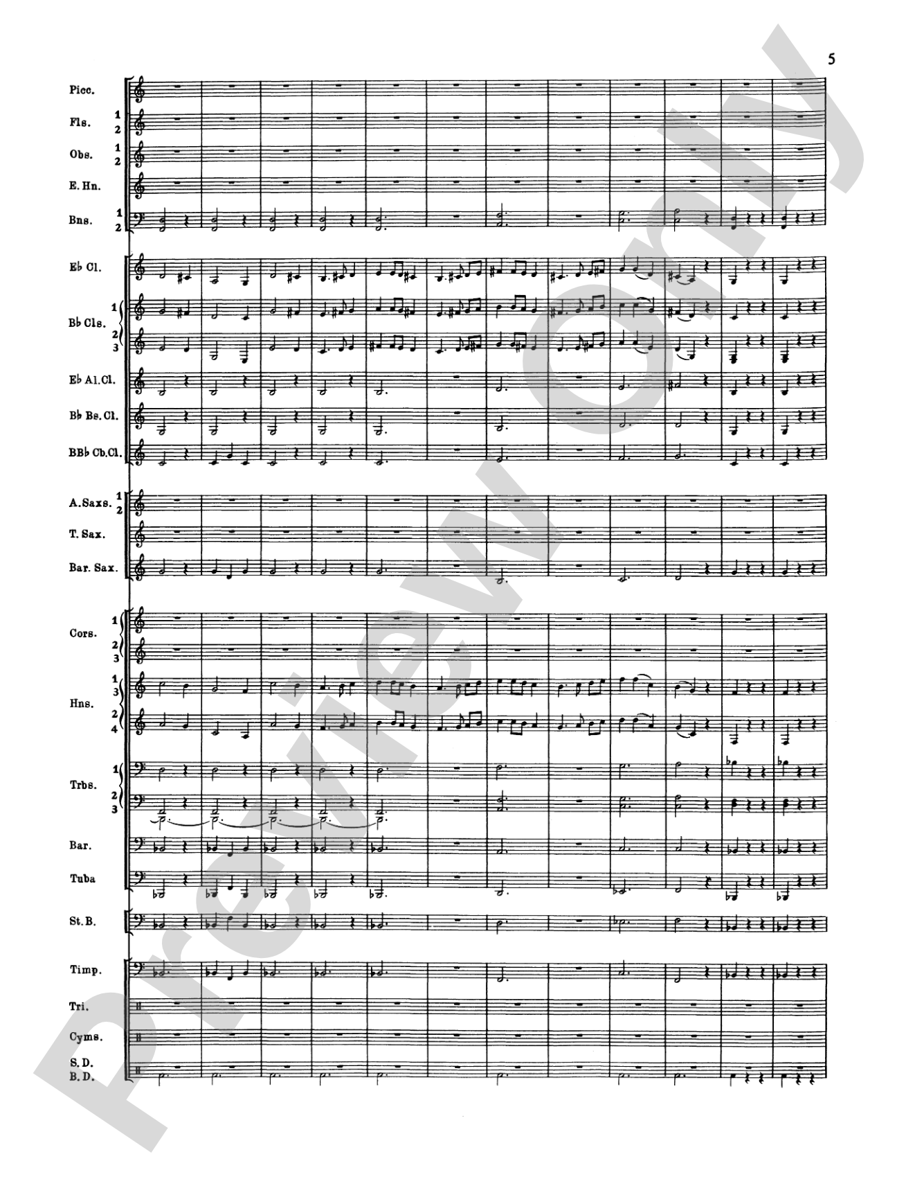 Symphonic Dance No. 2: Score
