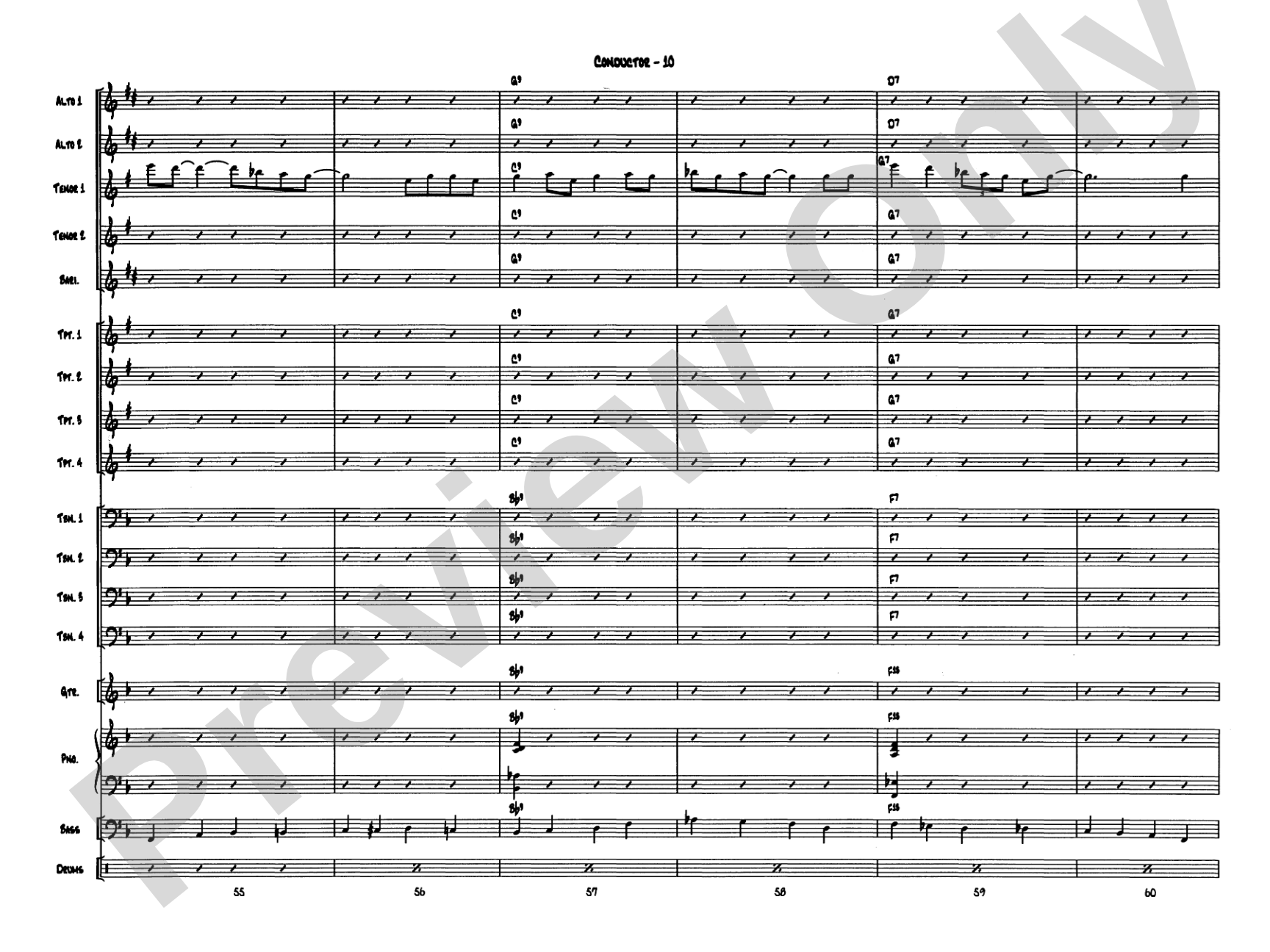 Sonny's Place: Jazz Ensemble Conductor Score & Parts