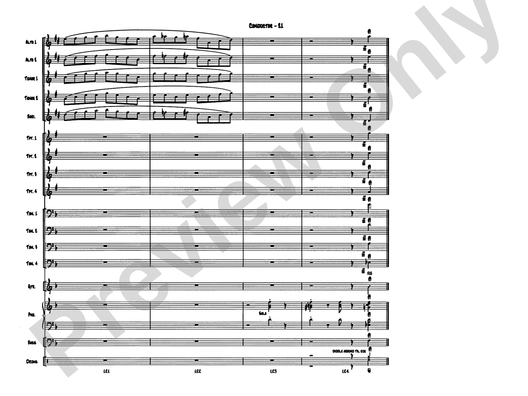 Sonny's Place: Jazz Ensemble Conductor Score & Parts