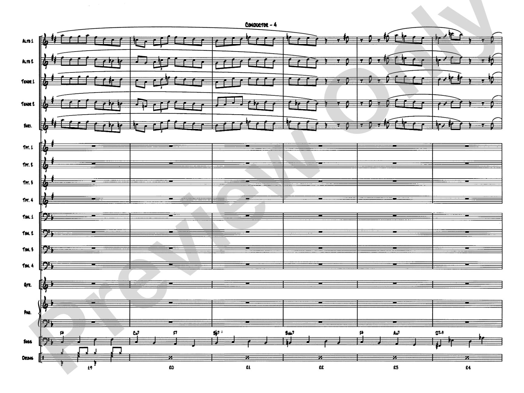Sonny's Place: Jazz Ensemble Conductor Score & Parts