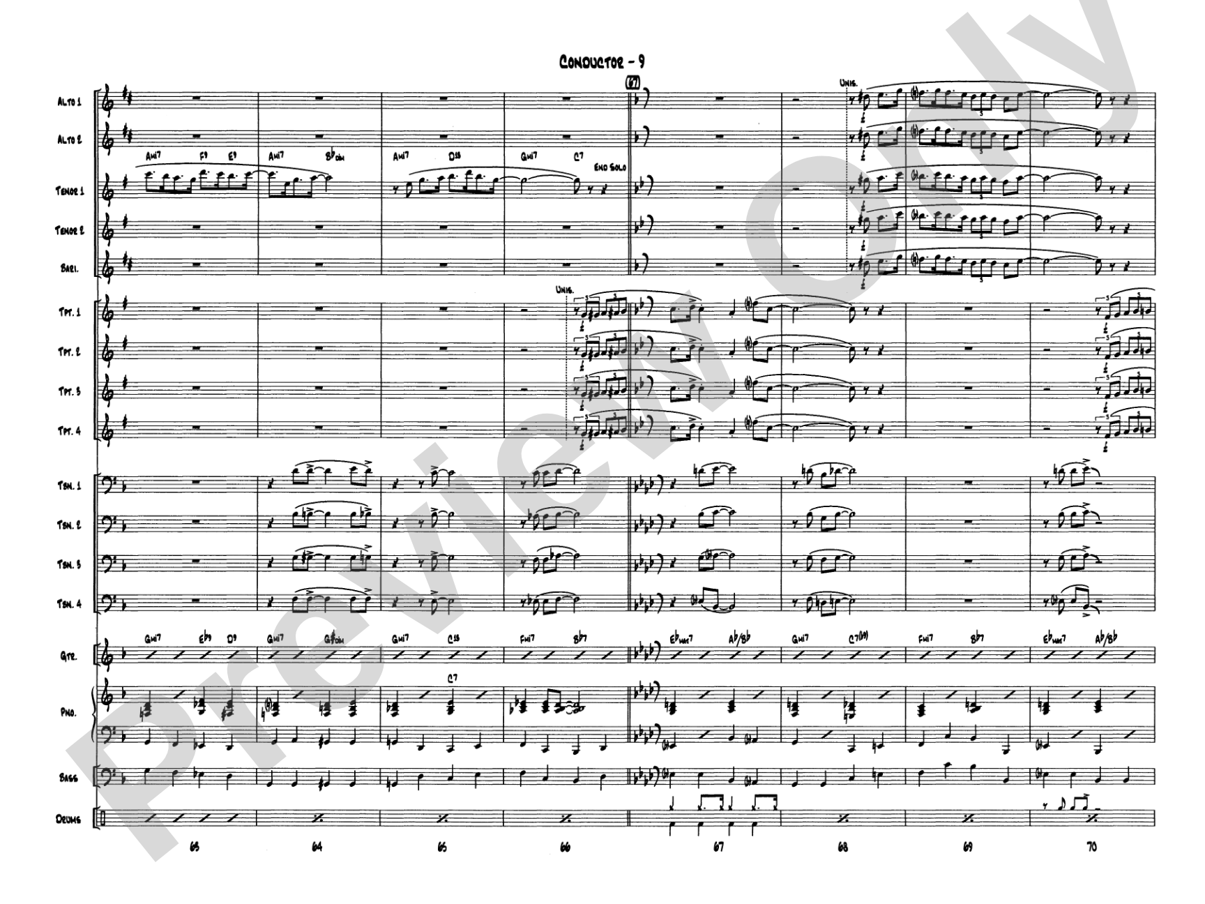 Let It Snow! Let It Snow! Let It Snow!: Jazz Ensemble Conductor Score & Parts