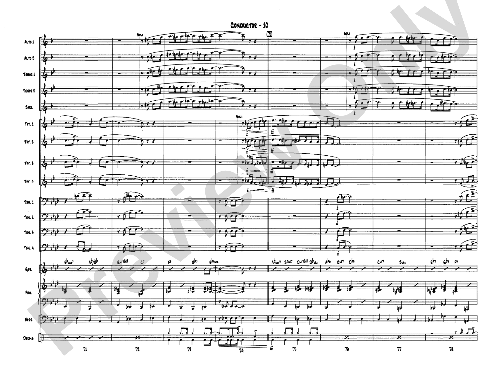 Let It Snow! Let It Snow! Let It Snow!: Jazz Ensemble Conductor Score & Parts