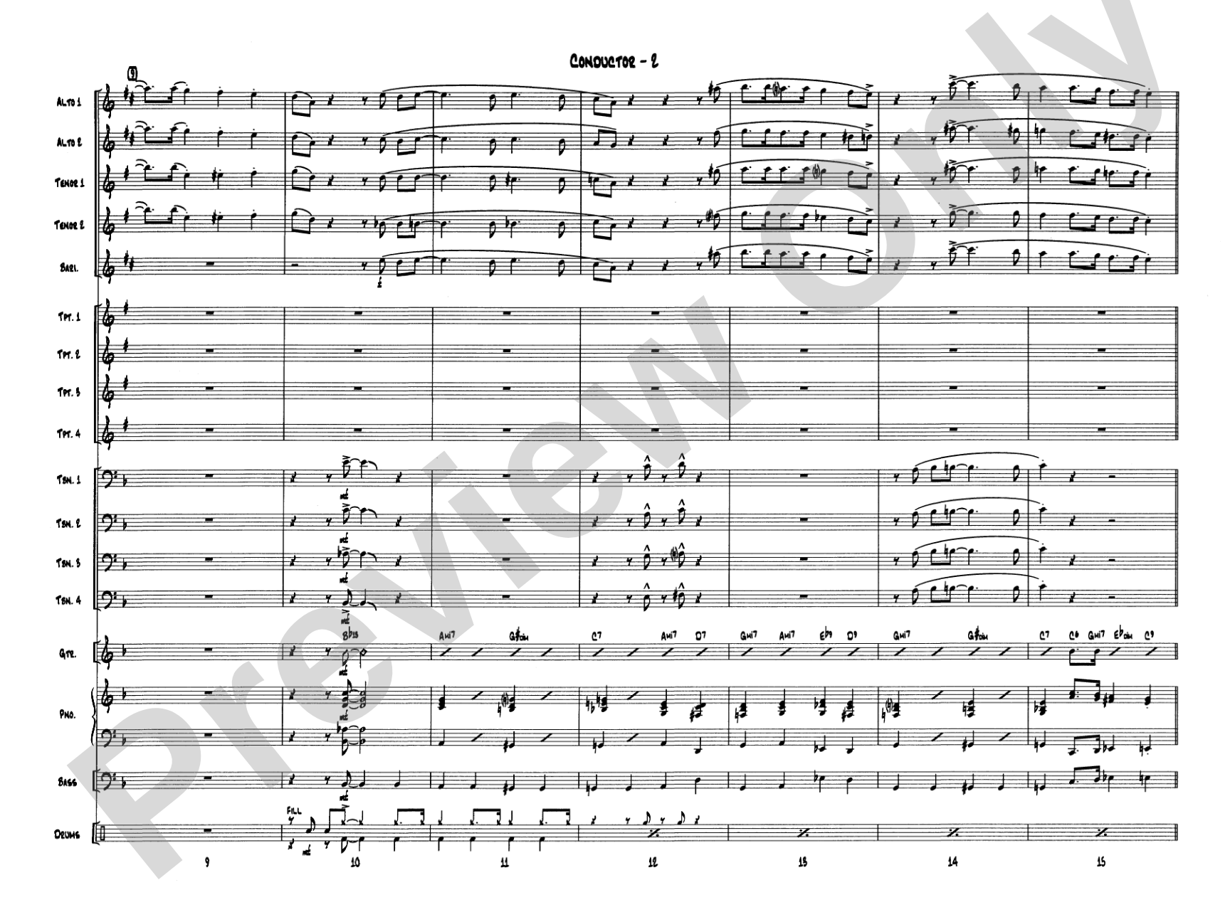 Let It Snow! Let It Snow! Let It Snow!: Jazz Ensemble Conductor Score & Parts