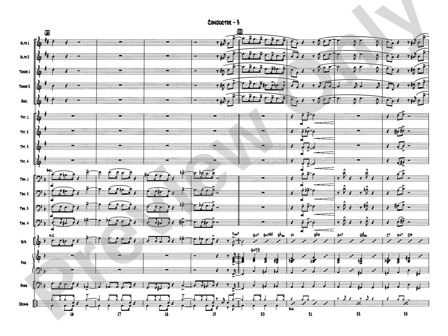 Let It Snow! Let It Snow! Let It Snow!: Jazz Ensemble Conductor Score & Parts