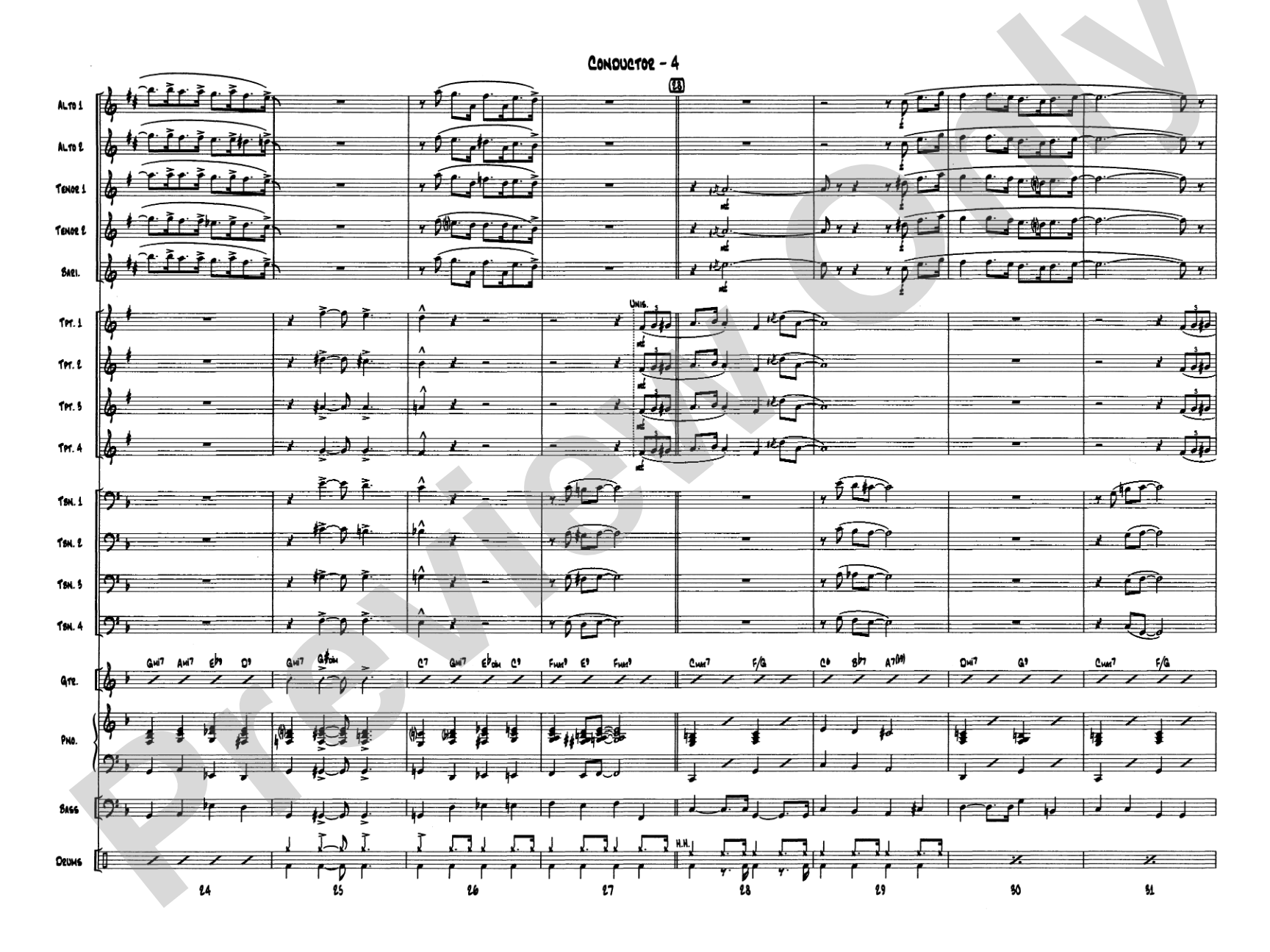 Let It Snow! Let It Snow! Let It Snow!: Jazz Ensemble Conductor Score & Parts