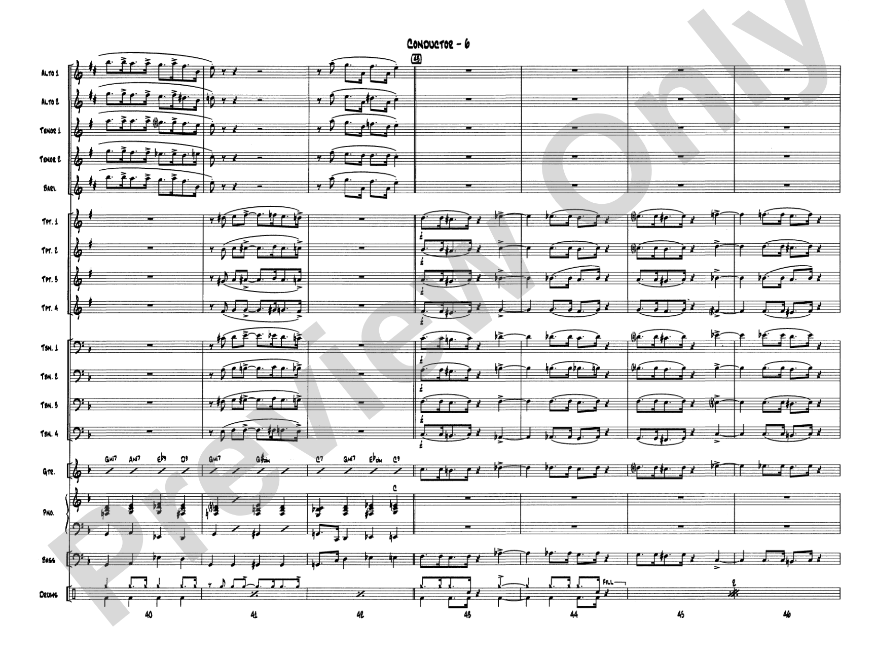 Let It Snow! Let It Snow! Let It Snow!: Jazz Ensemble Conductor Score & Parts