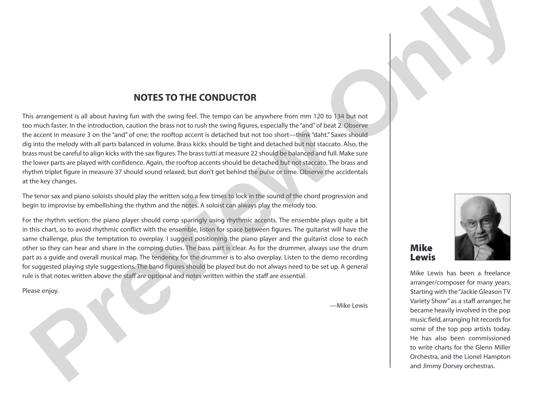 Santa Claus Is Coming to Town: Jazz Ensemble Conductor Score & Parts