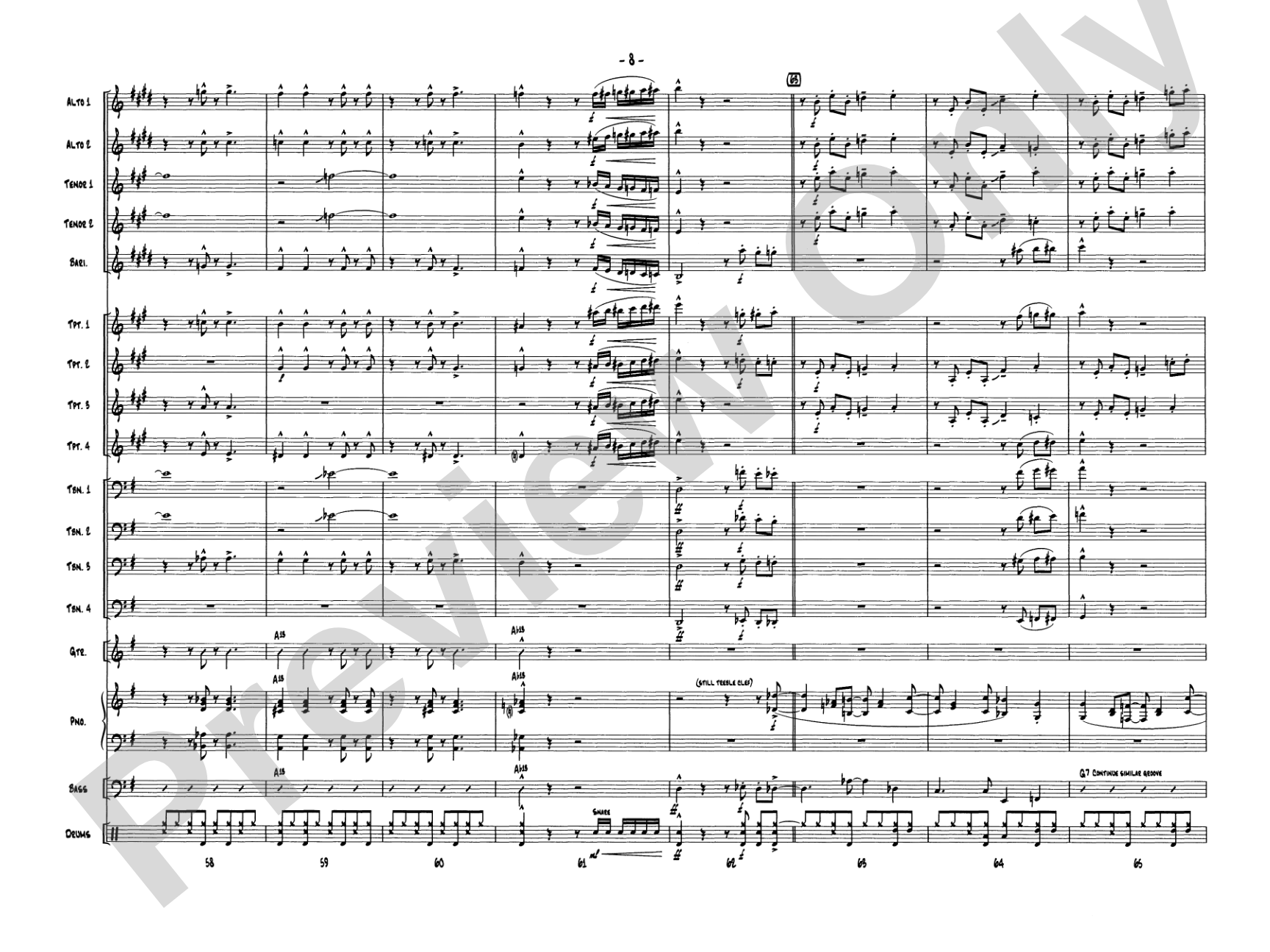 One Mint Julep: Jazz Ensemble Conductor Score & Parts