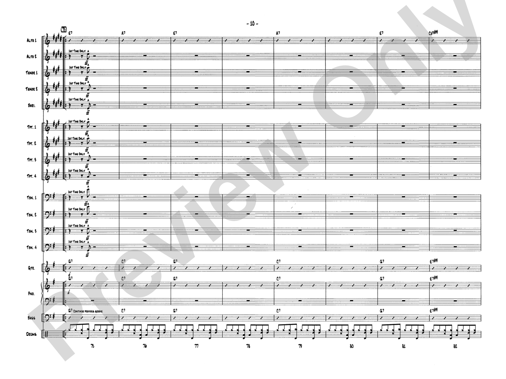 One Mint Julep: Jazz Ensemble Conductor Score & Parts