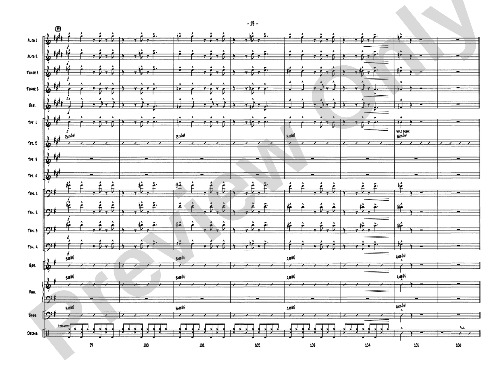 One Mint Julep: Jazz Ensemble Conductor Score & Parts
