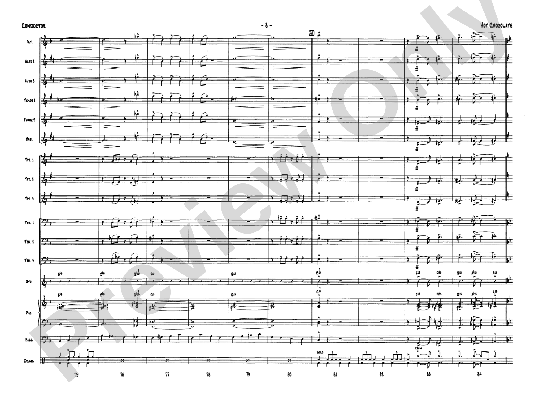 Hot Chocolate (from The Polar Express): Score