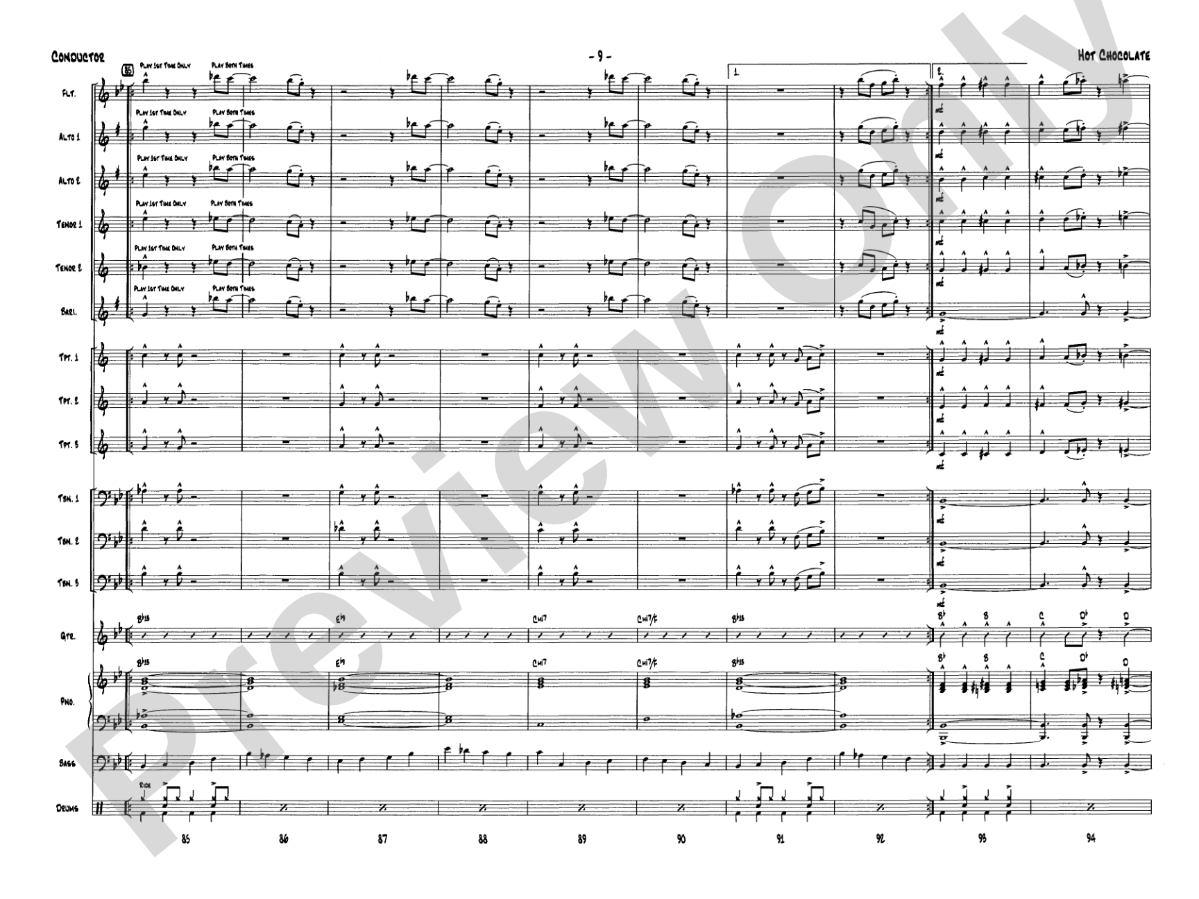 Hot Chocolate (from The Polar Express): Score