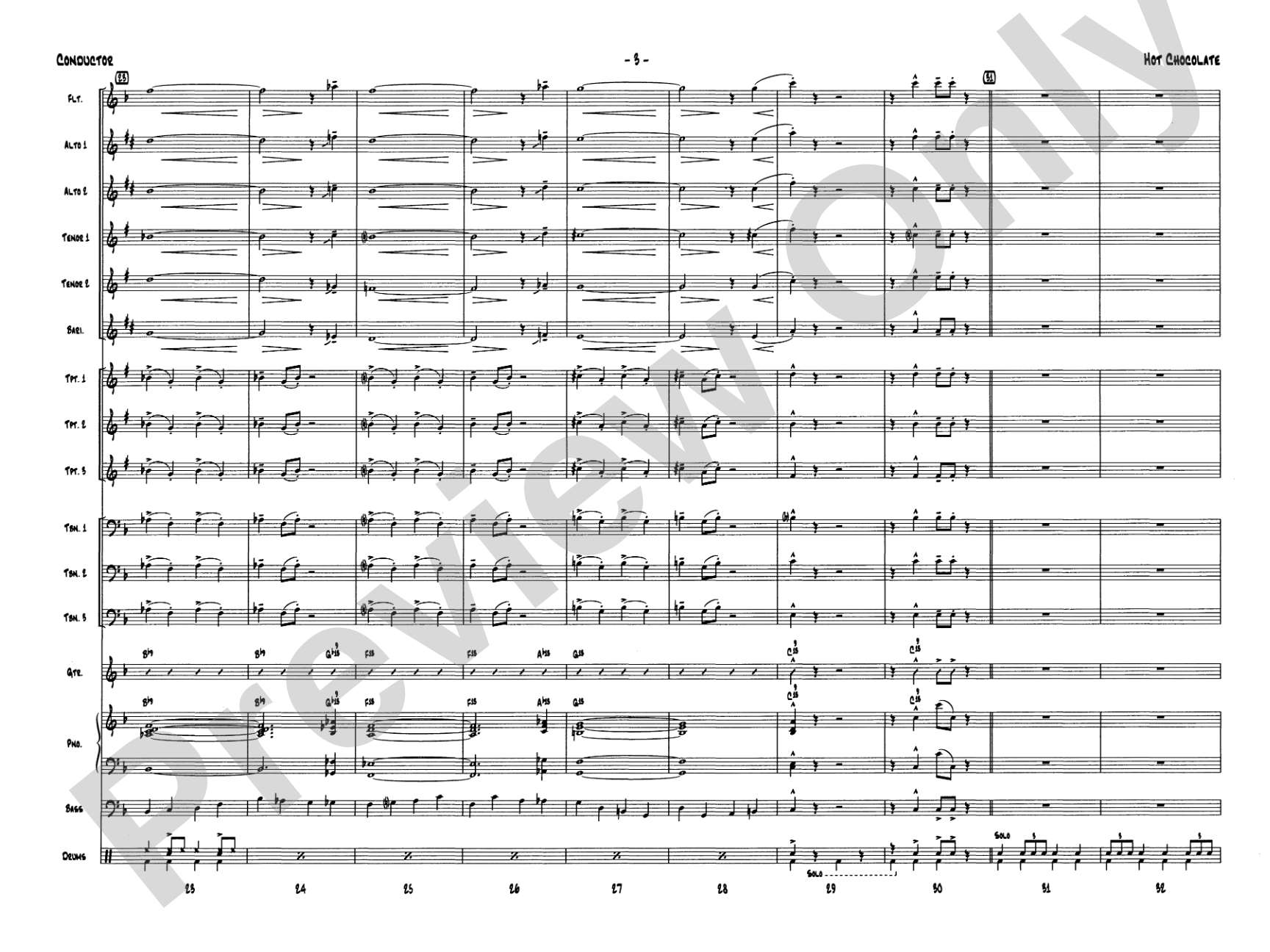 Hot Chocolate (from The Polar Express): Score