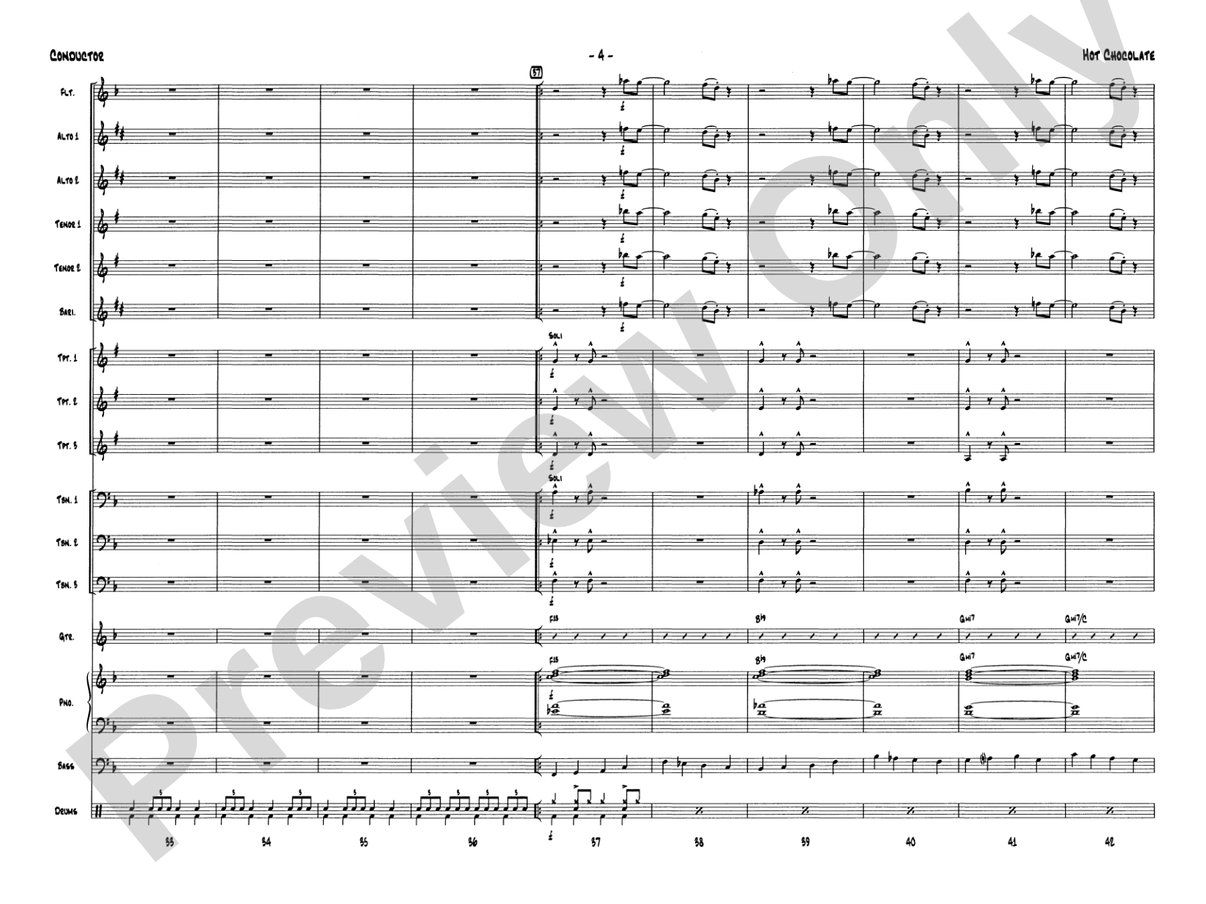 Hot Chocolate (from The Polar Express): Score