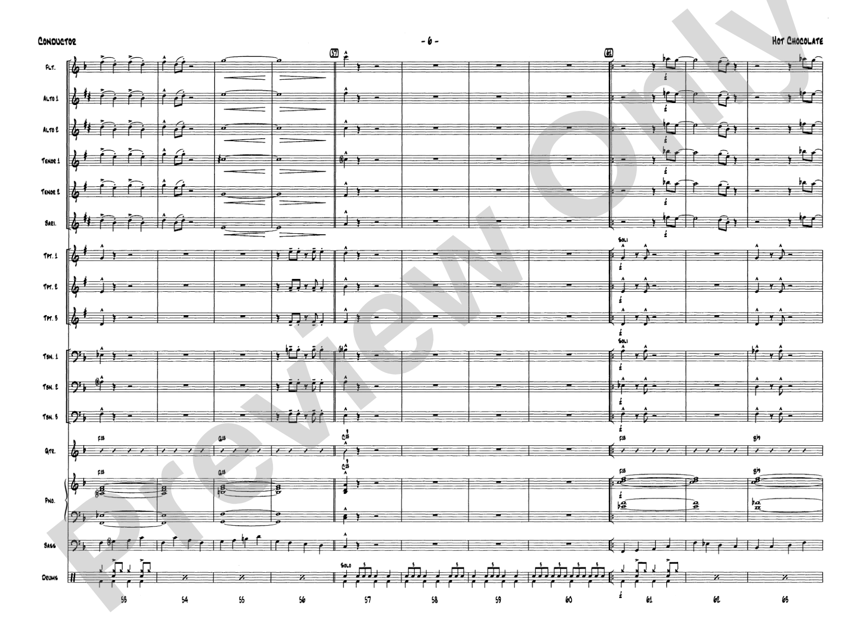 Hot Chocolate (from The Polar Express): Score