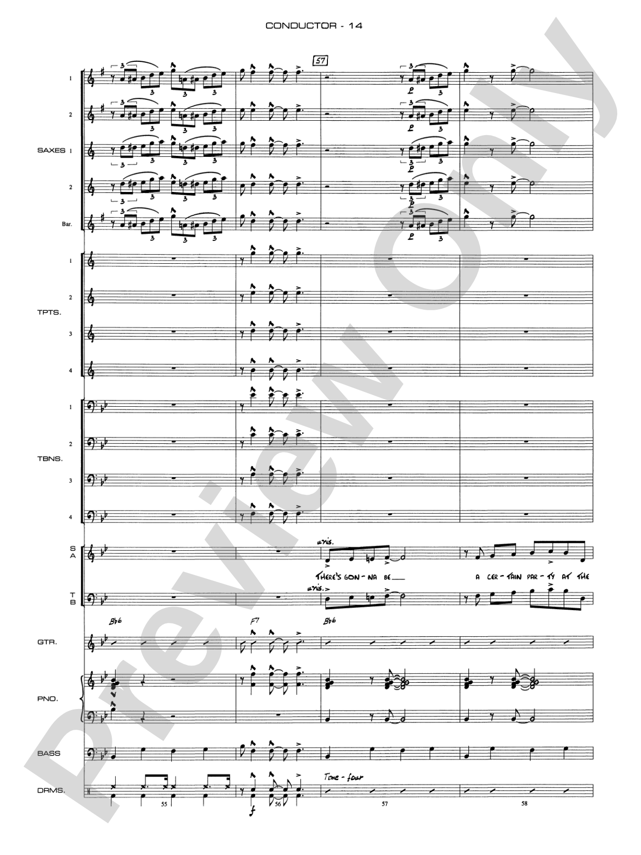 Chattanooga Choo Choo: Vocal Solo with Jazz Ensemble Conductor Score & Parts