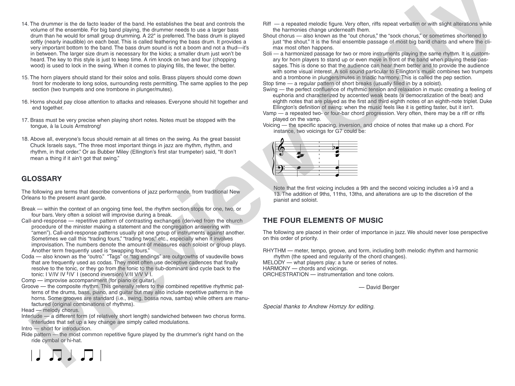 Raincheck: Jazz Ensemble Conductor Score & Parts