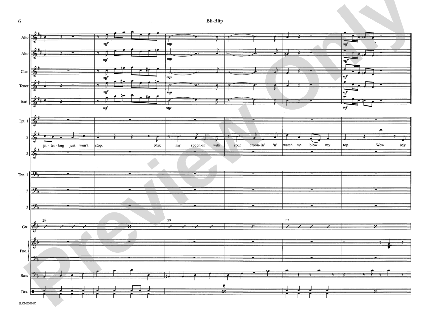 Bli-Blip (from Jump for Joy): Jazz Ensemble Conductor Score & Parts