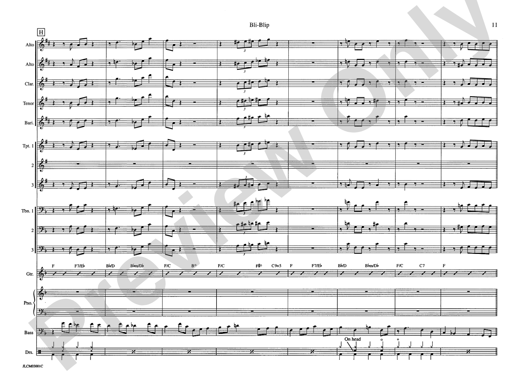 Bli-Blip (from Jump for Joy): Jazz Ensemble Conductor Score & Parts