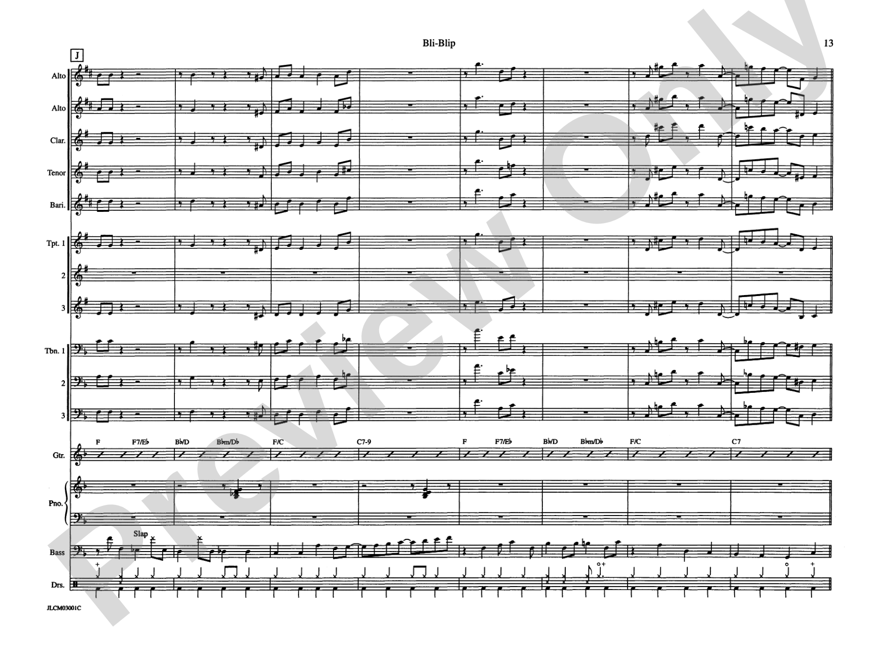 Bli-Blip (from Jump for Joy): Jazz Ensemble Conductor Score & Parts