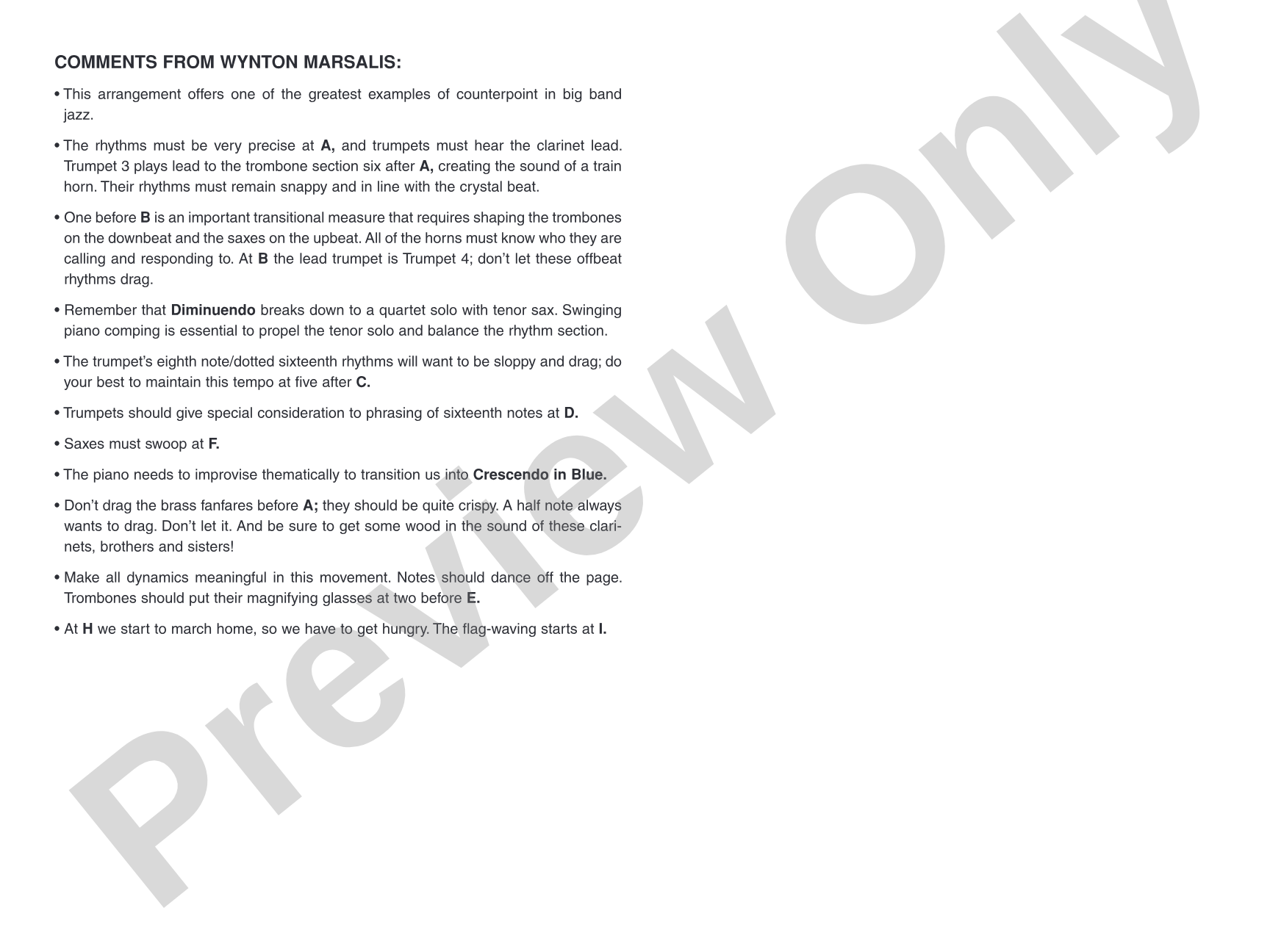 Diminuendo and Crescendo in Blue: Jazz Ensemble Conductor Score & Parts