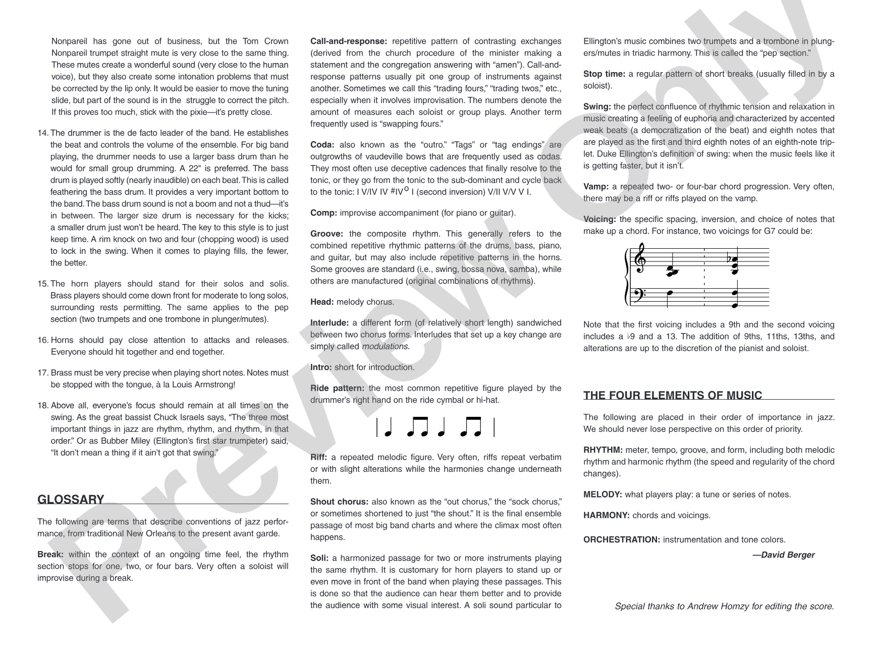 Rhapsody in Blue: Jazz Ensemble Conductor Score & Parts