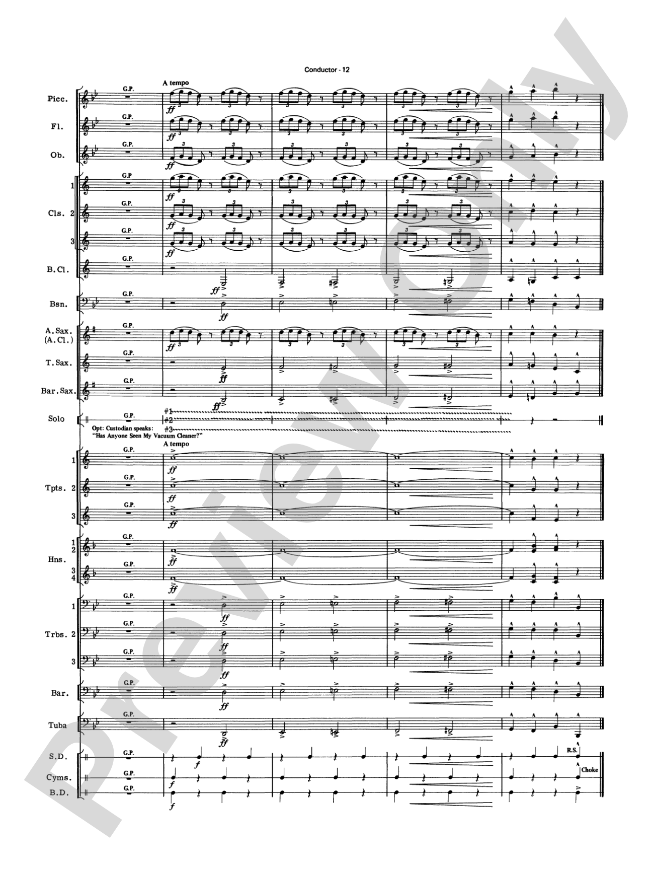 The Homeowners Guide to Making Music: Concert Band Conductor Score & Parts