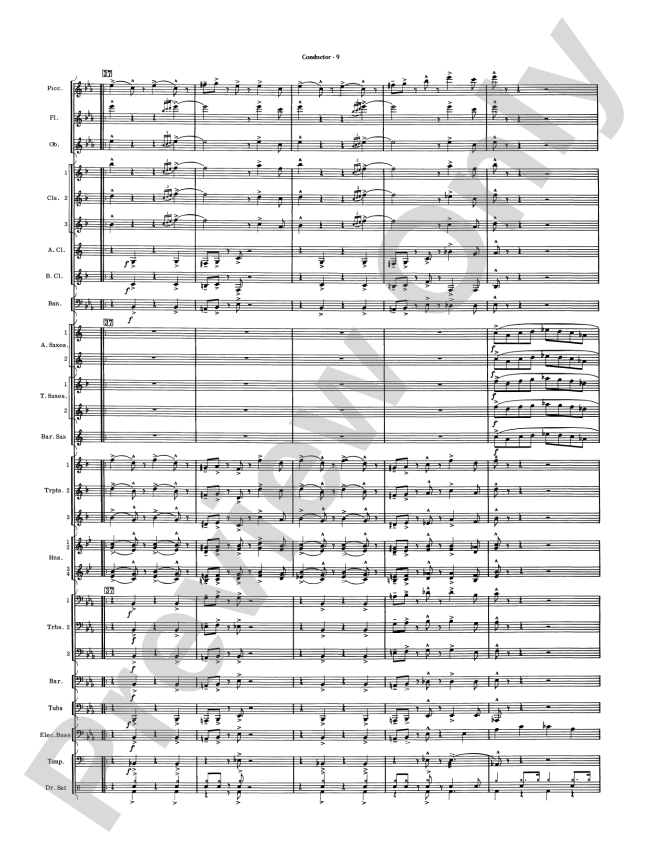 Five to Go: Concert Band Conductor Score & Parts