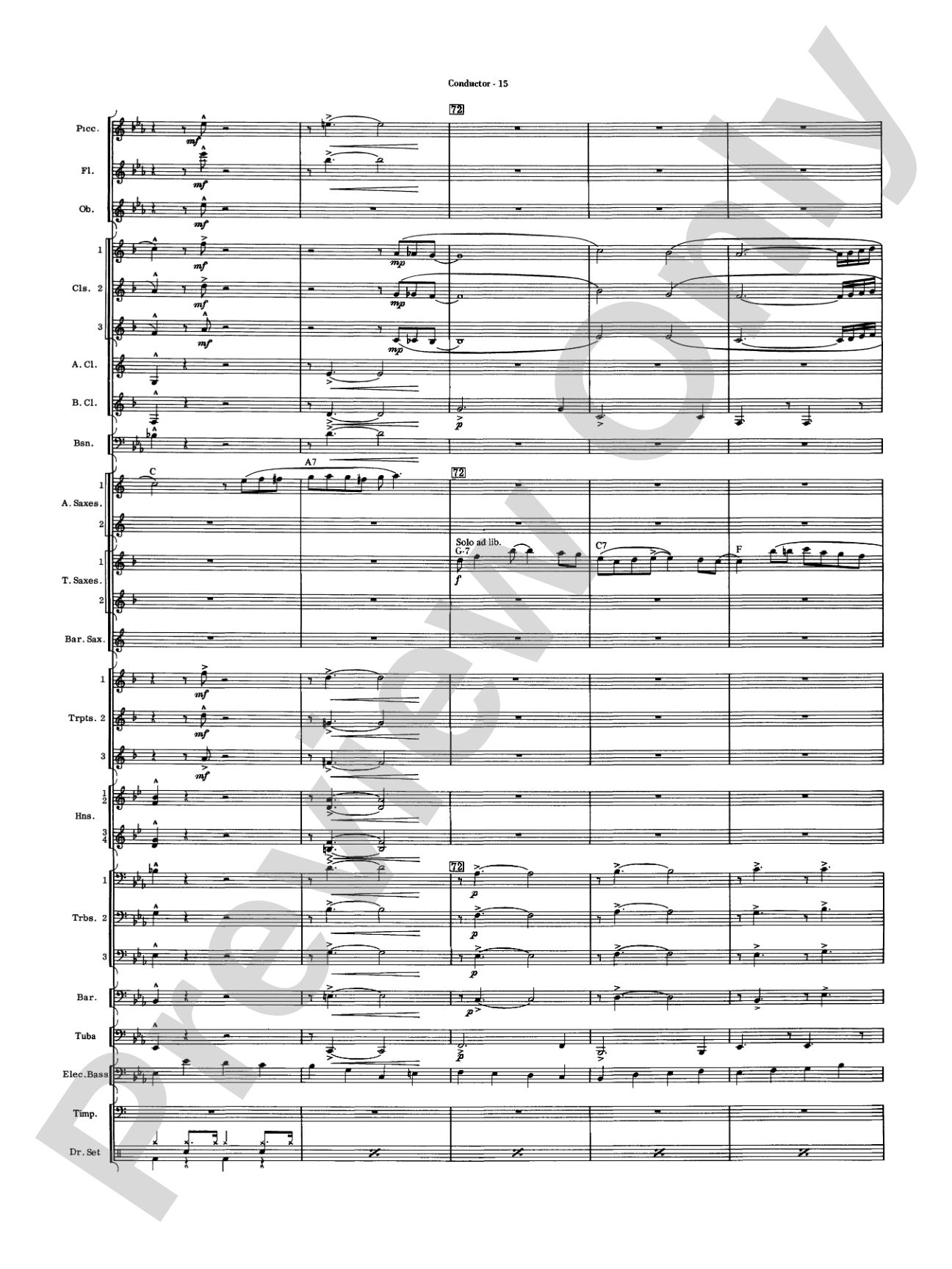 Five to Go: Concert Band Conductor Score & Parts