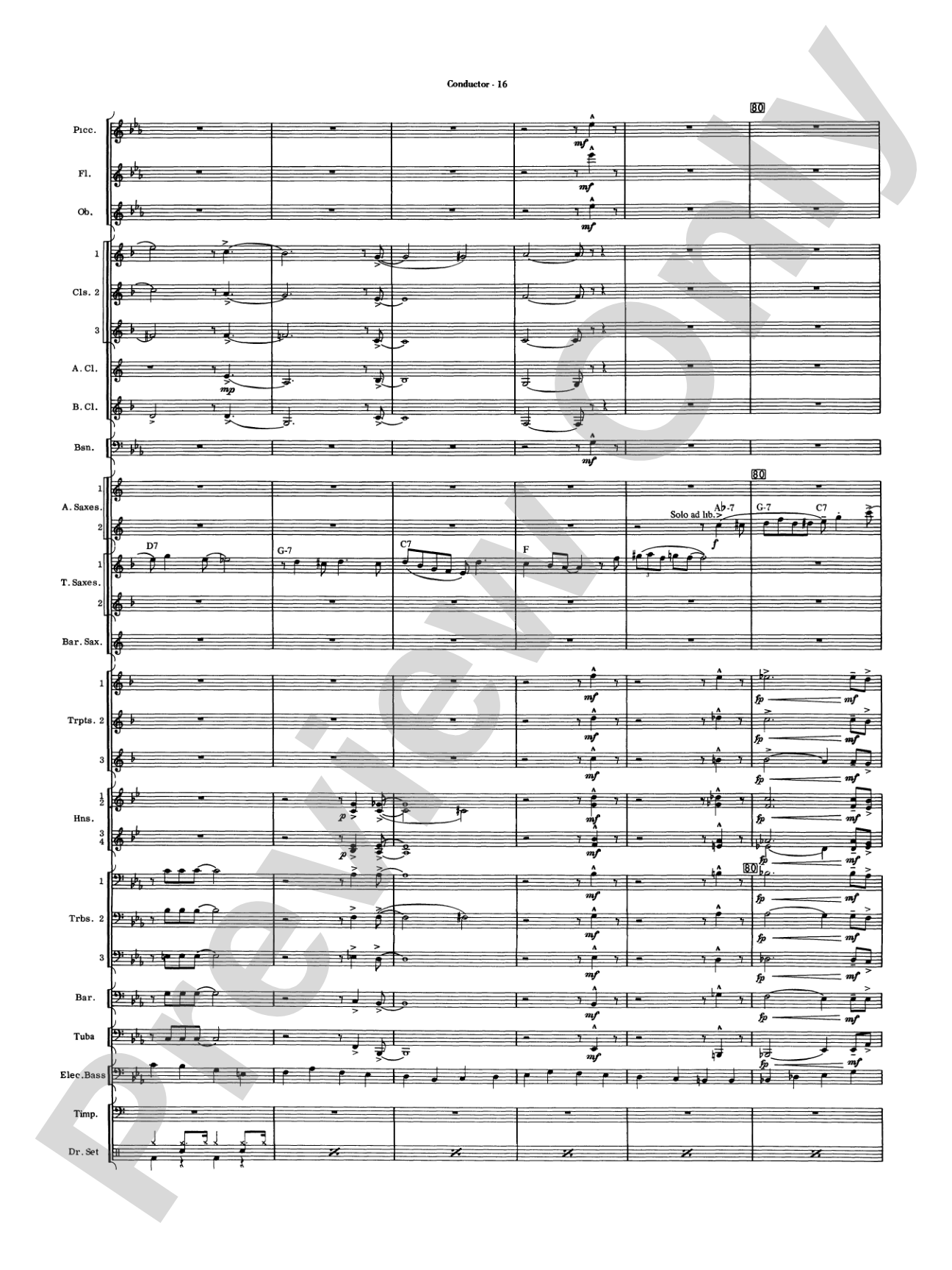 Five to Go: Concert Band Conductor Score & Parts